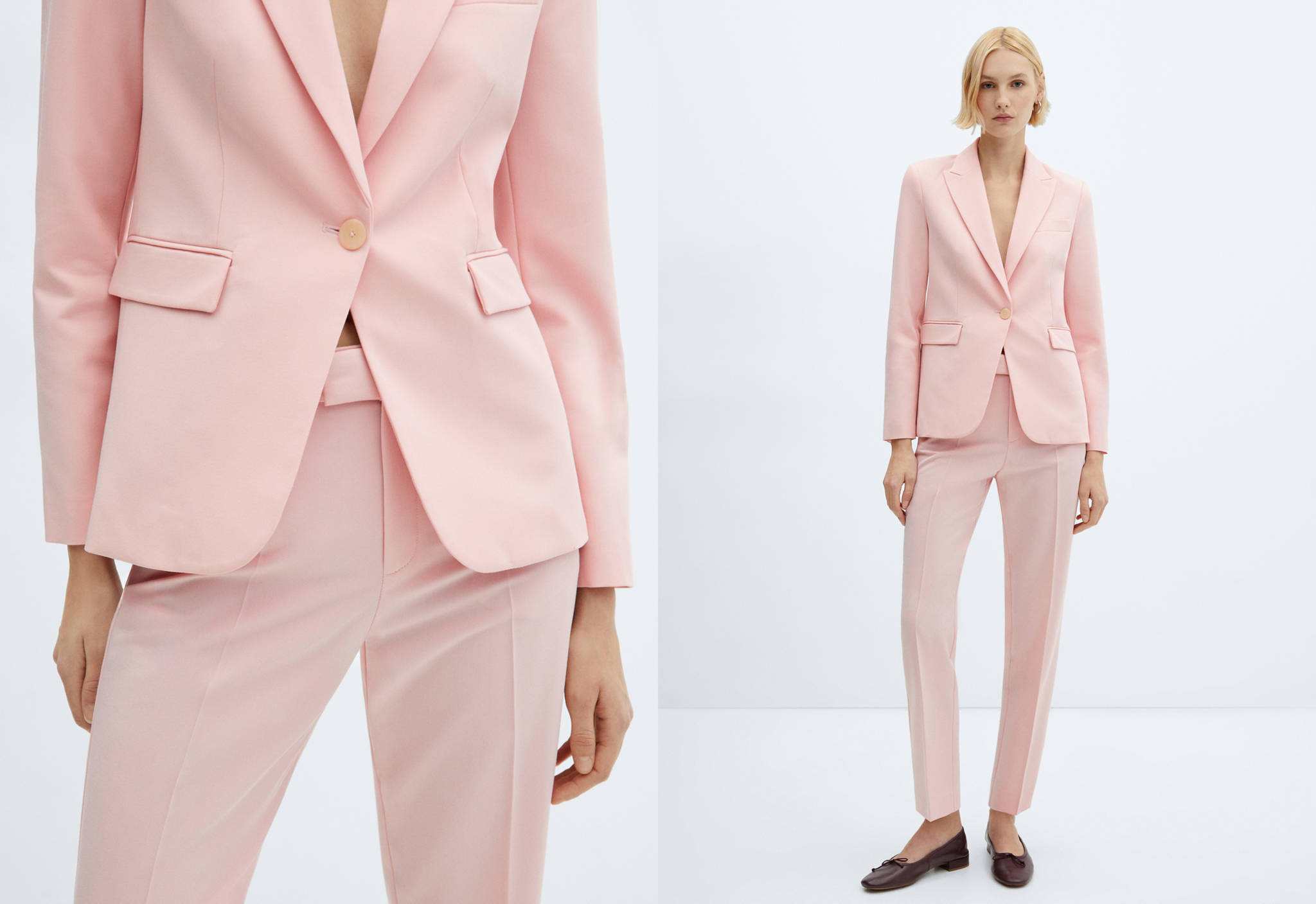 Straight suit trousers - Panoramic plane
