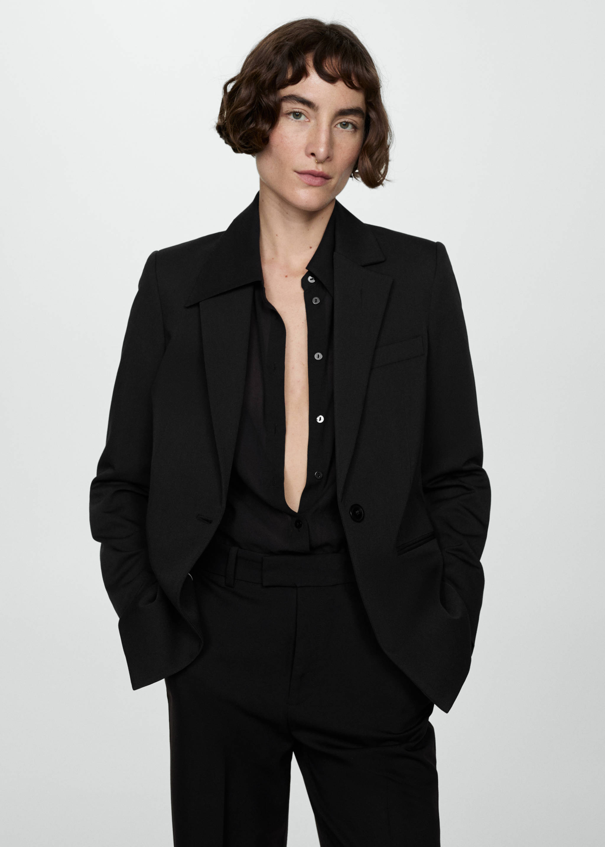 Прямые костюмные брюки - Деталь изделия 1