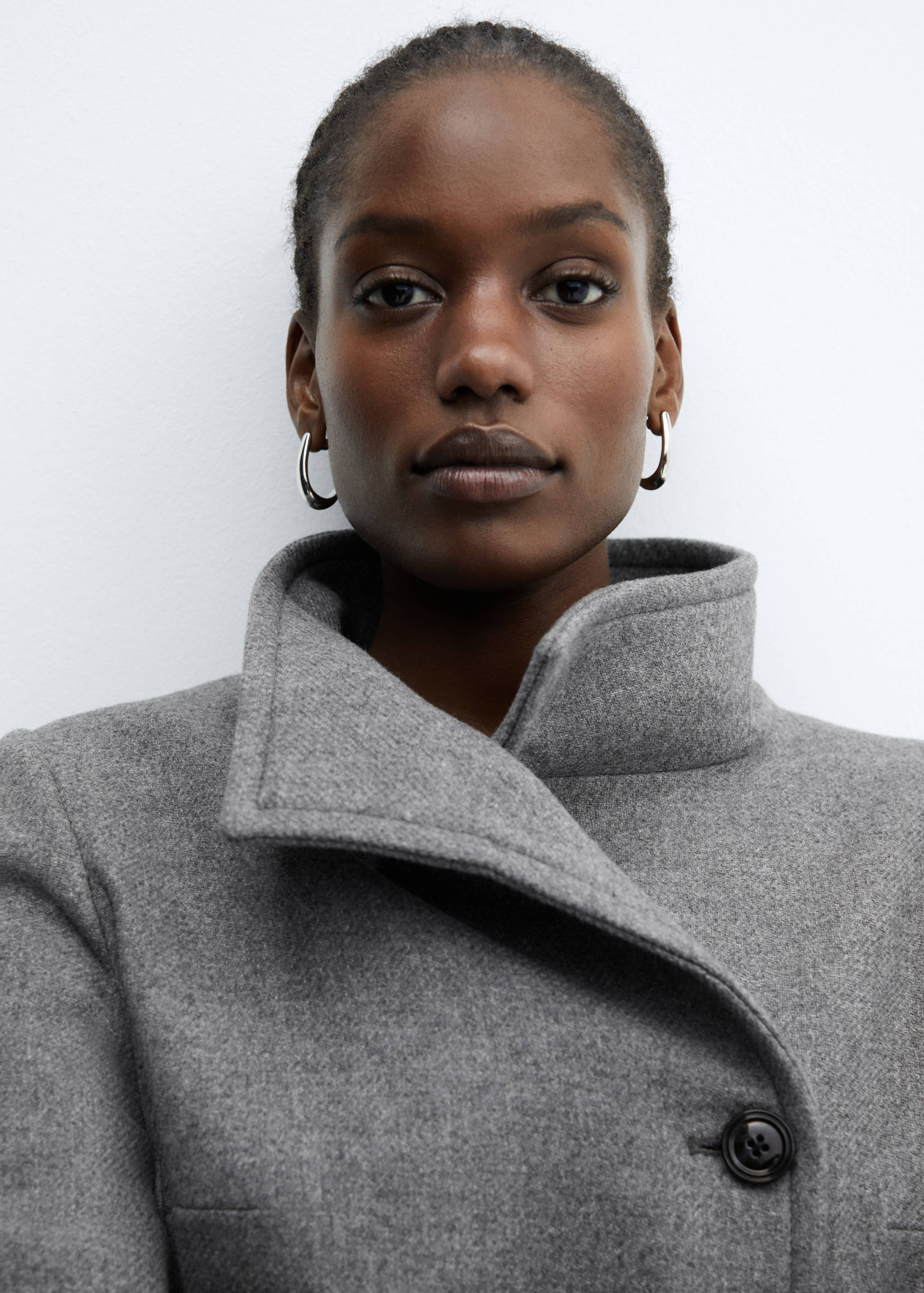 Manteco wool coat with belt - Details of the article 4