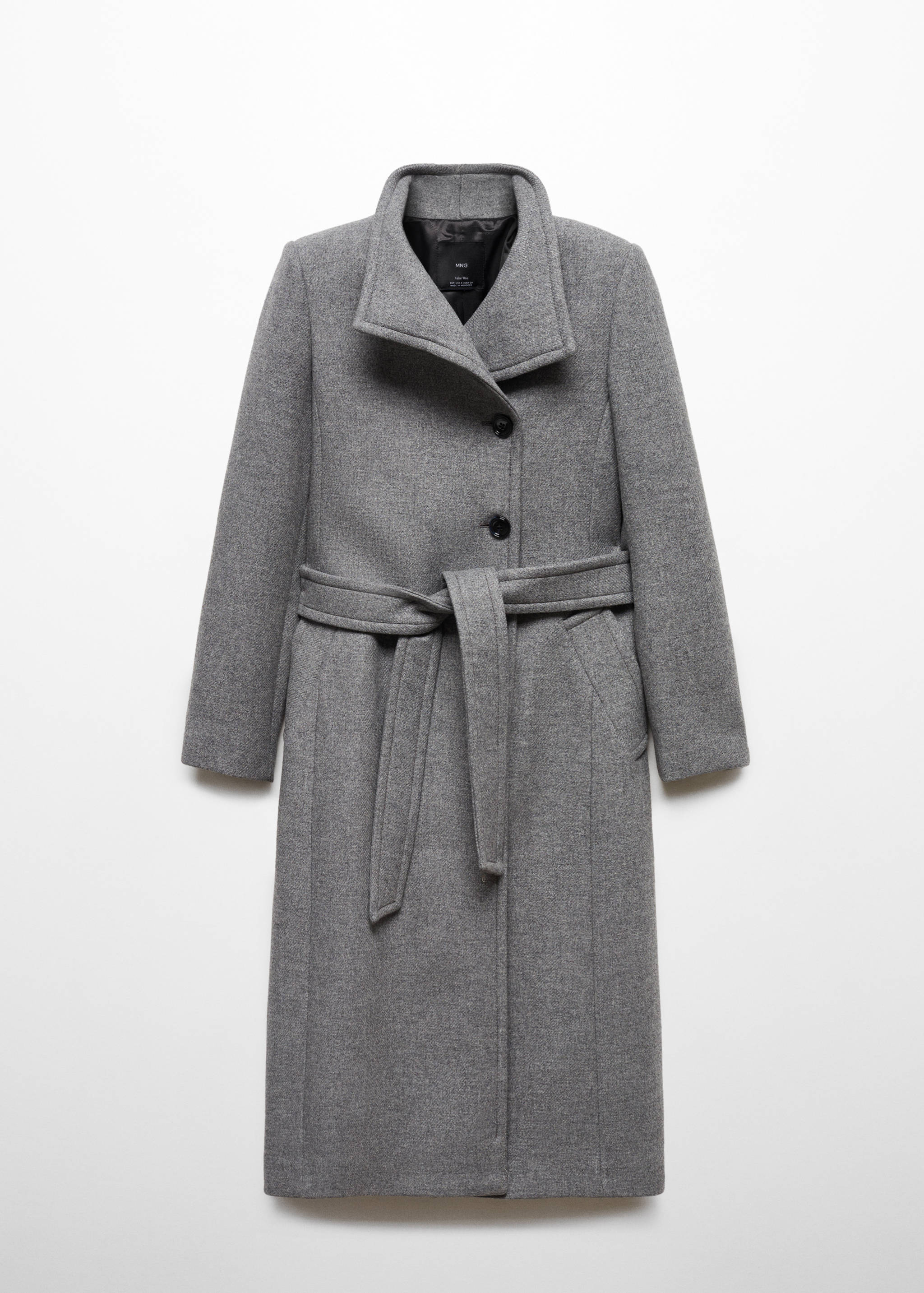 Manteco wool coat with belt - Article without model