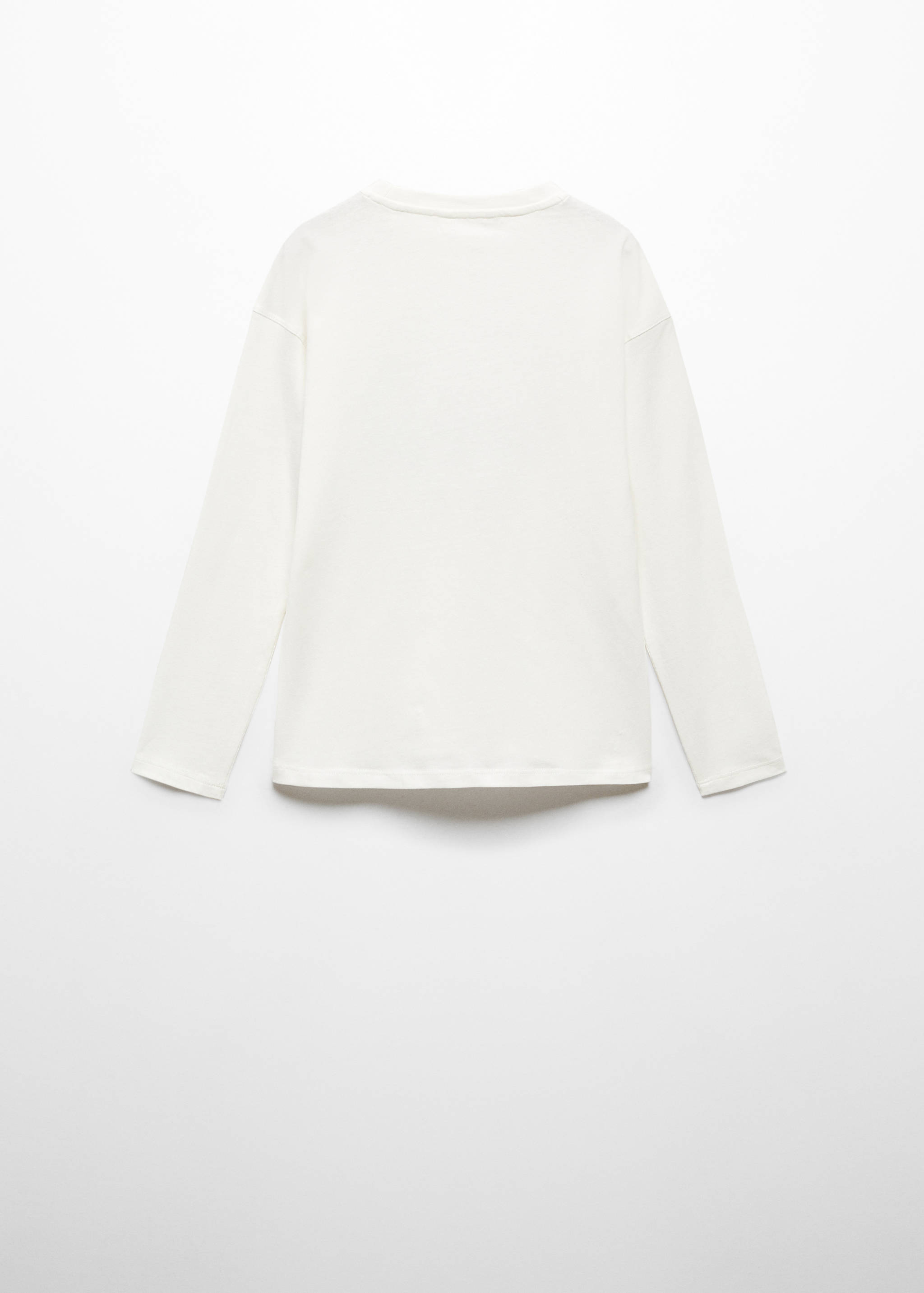 Long-sleeved t-shirt with message - Reverse of the article