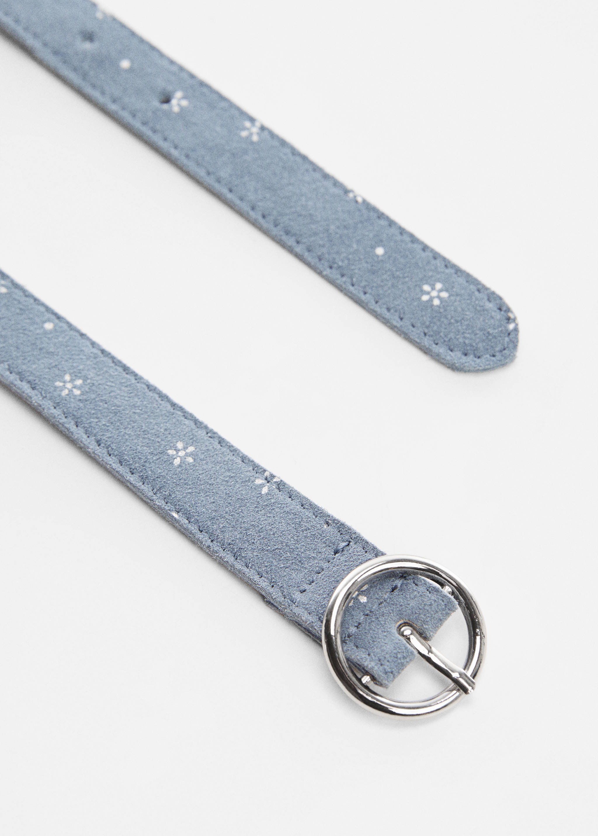 Cinturón piel hebilla - Plano medio