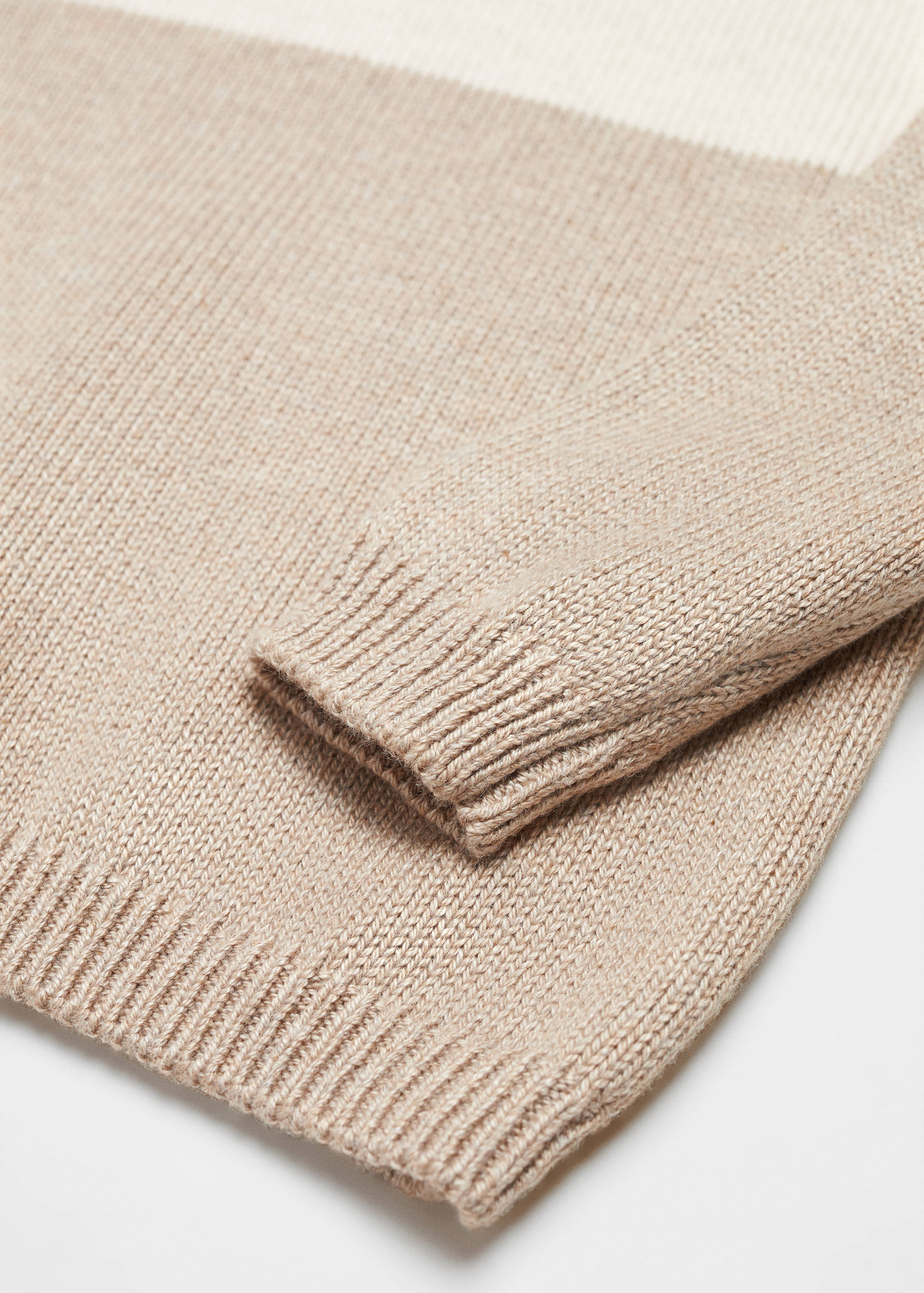 Джемпер комбинированной вязки - Деталь изделия 8