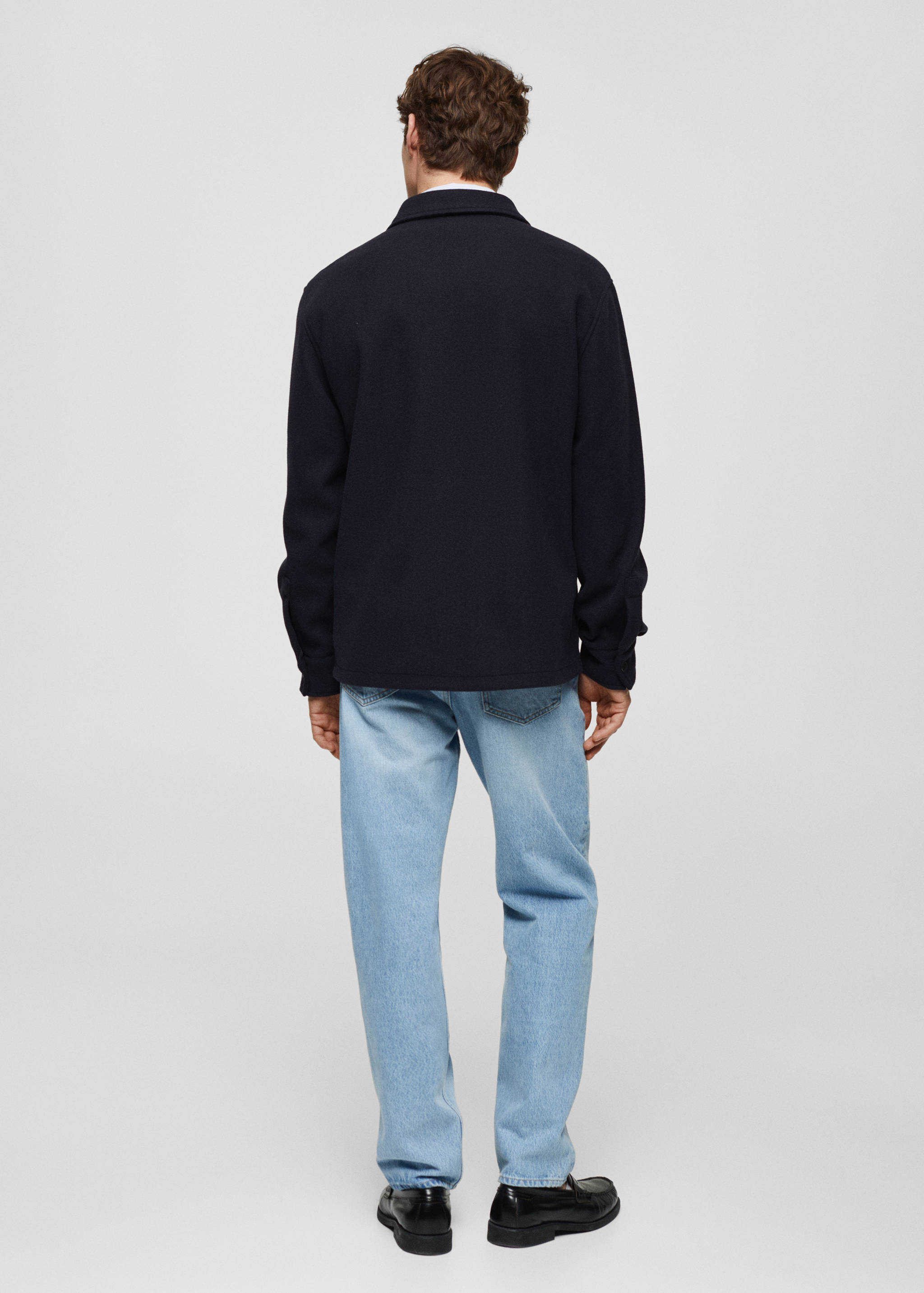 Snap buttons overshirt - Reverse of the article