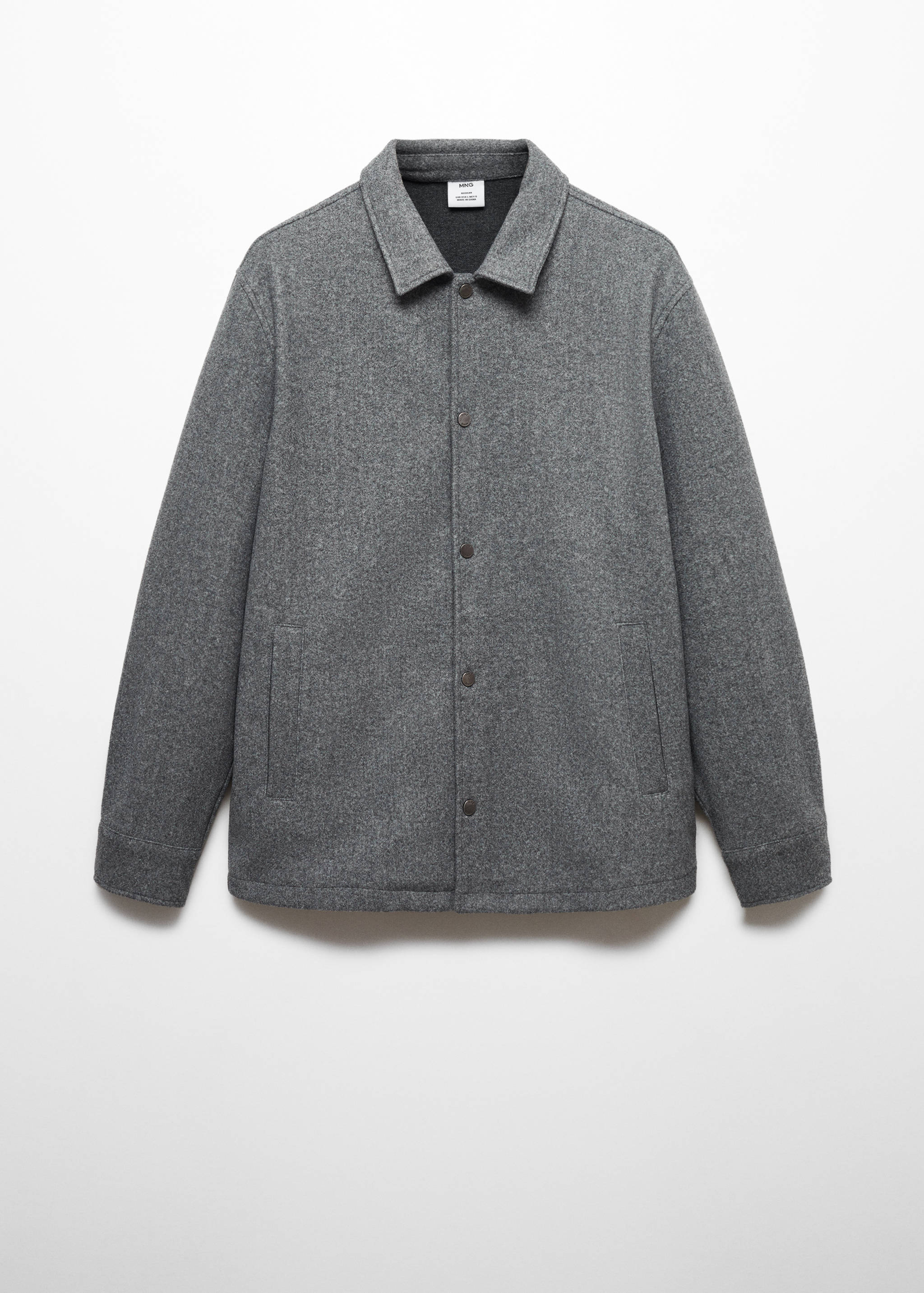 Snap buttons overshirt - Article without model
