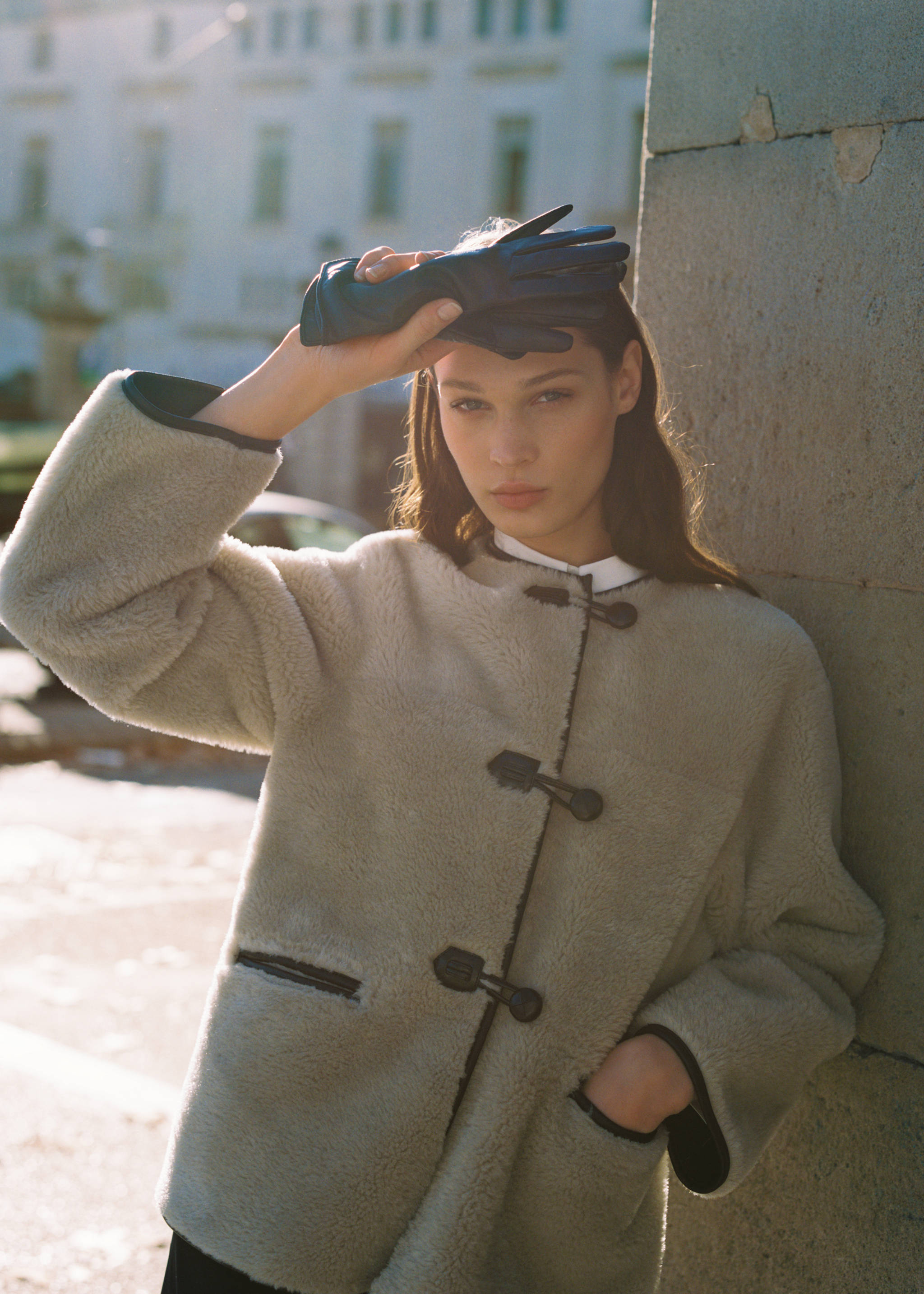 Fur-effect coat with appliqués - Details of the article 9