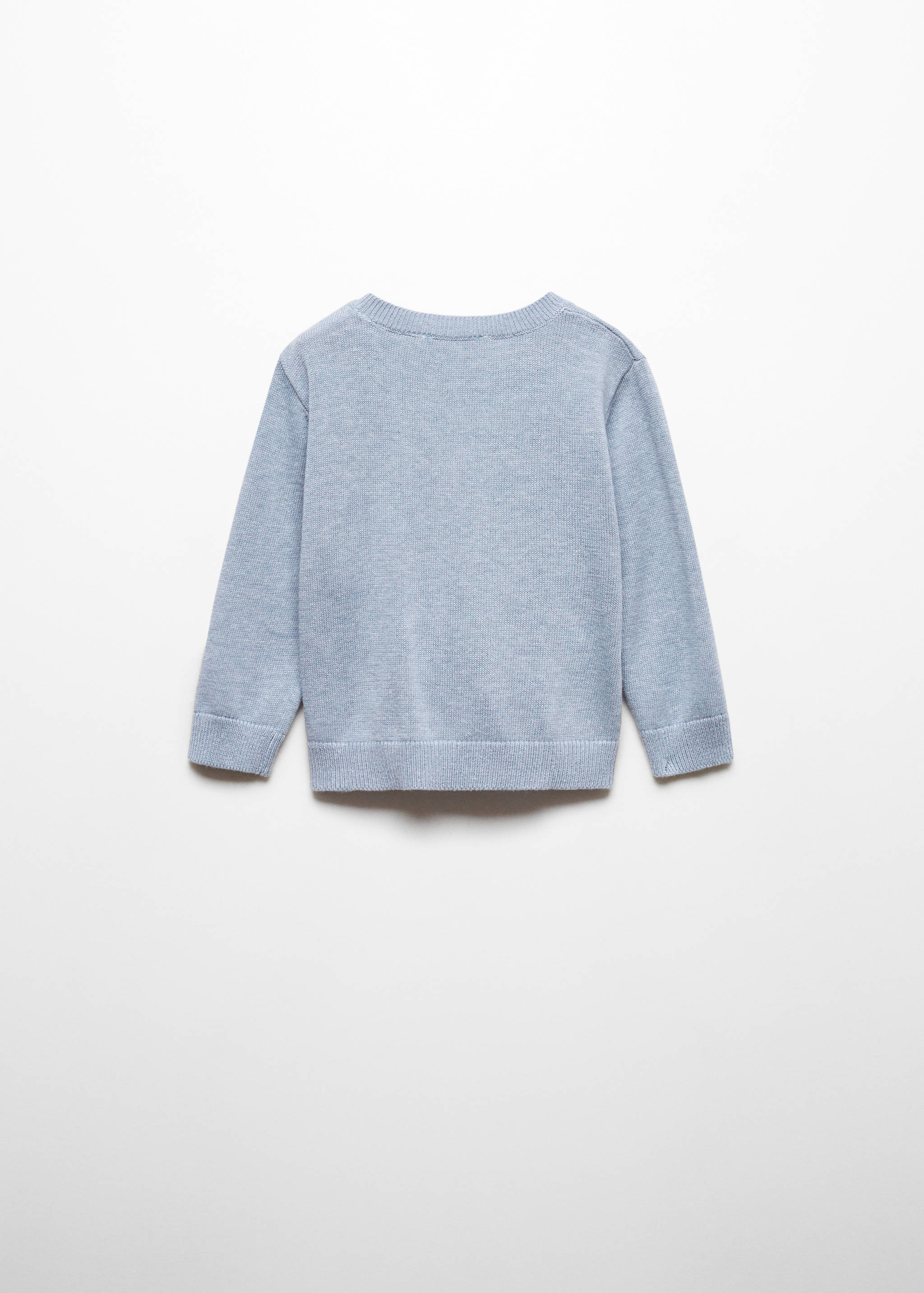 Knit cotton sweater - Reverse of the article