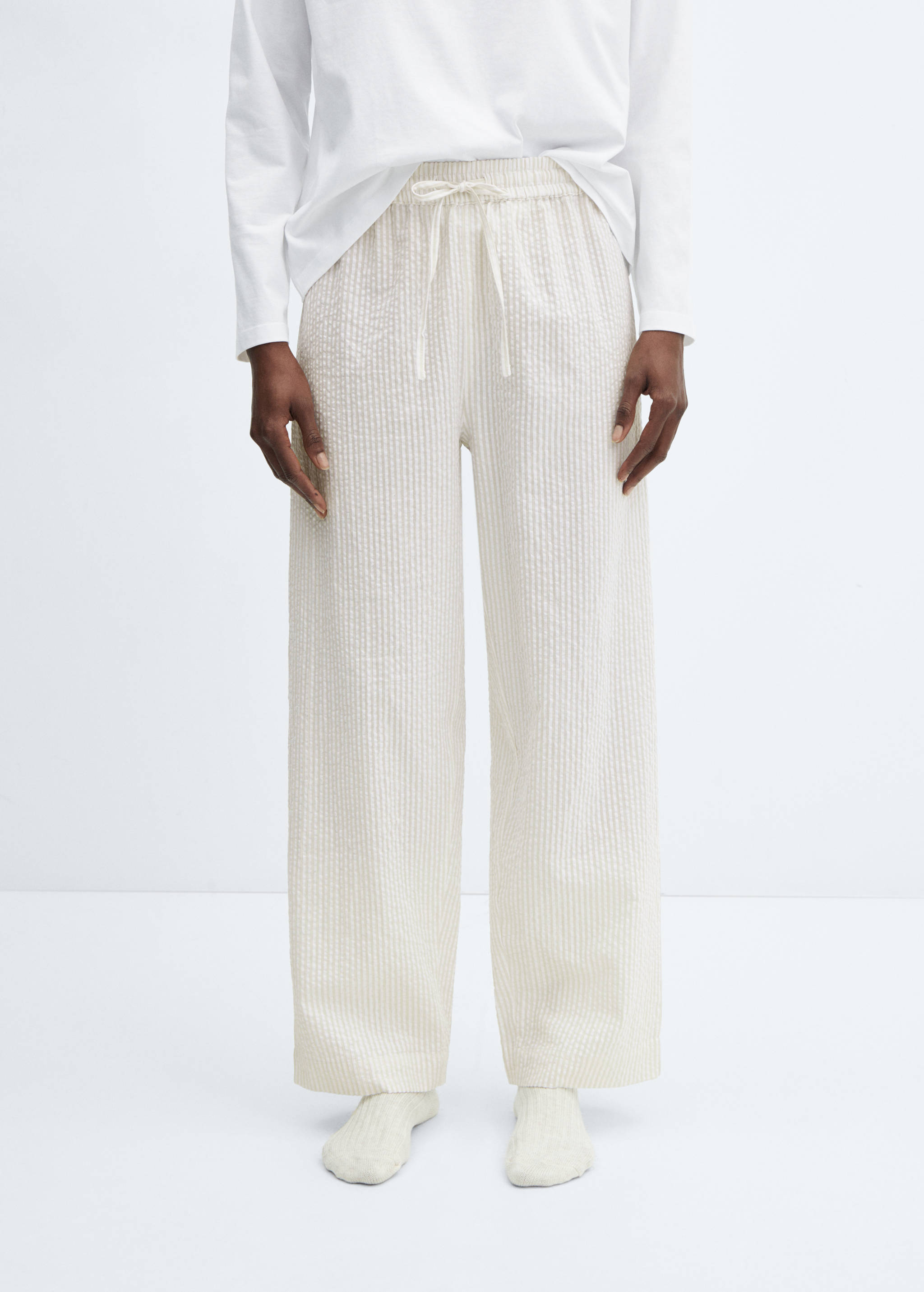 Pyjama deux pièces coton rayures - Détail de l'article 6