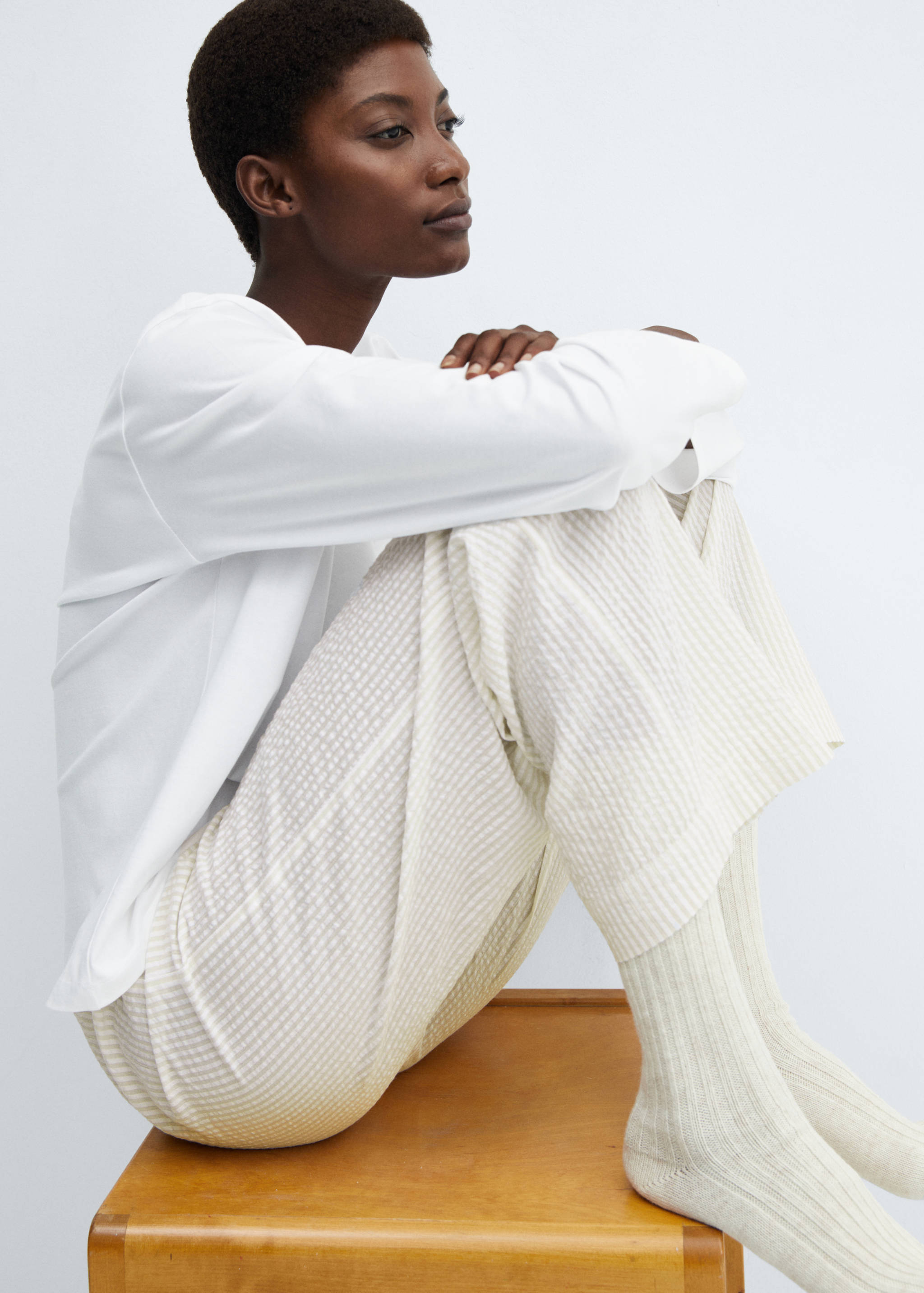 Pyjama deux pièces coton rayures - Détail de l'article 2