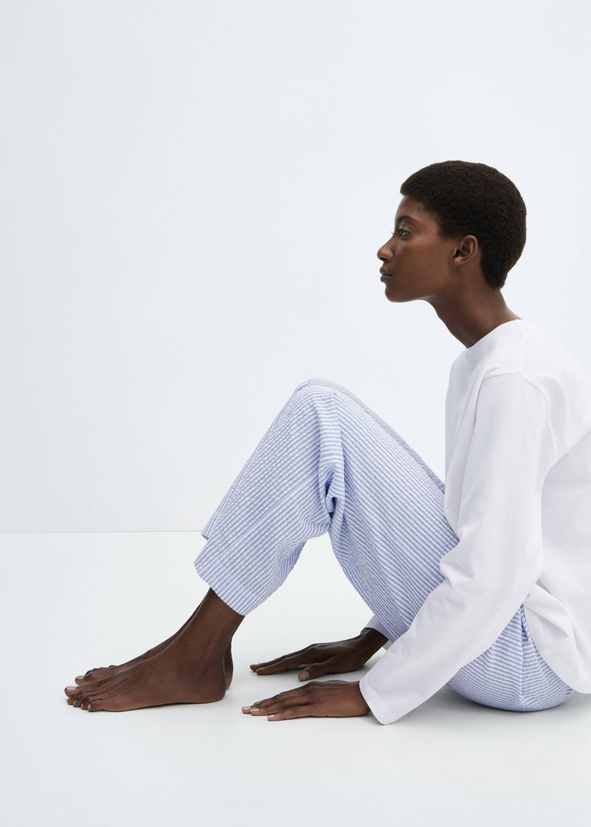 Pyjama deux pièces coton rayures - Détail de l'article 2