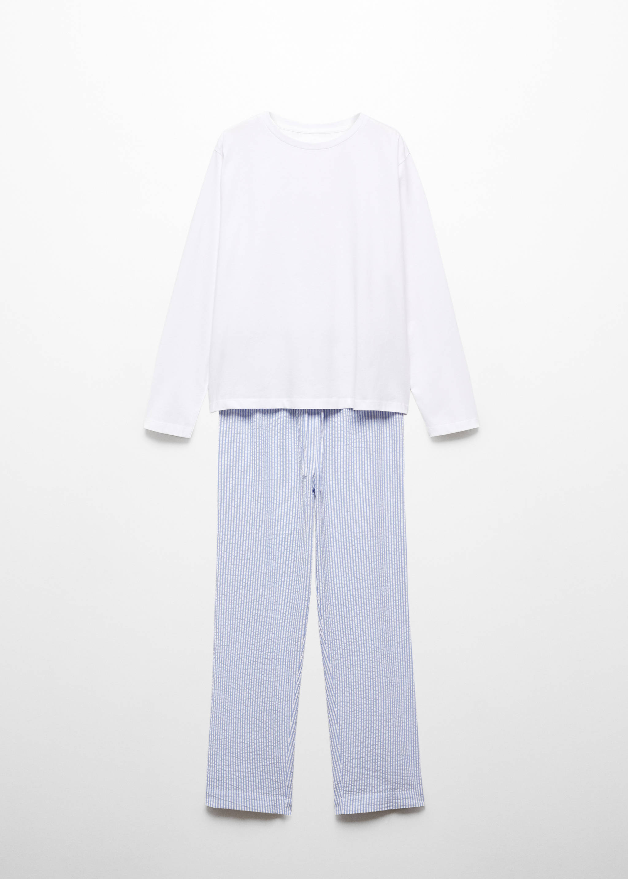 Two-piece striped cotton pyjamas - Article without model