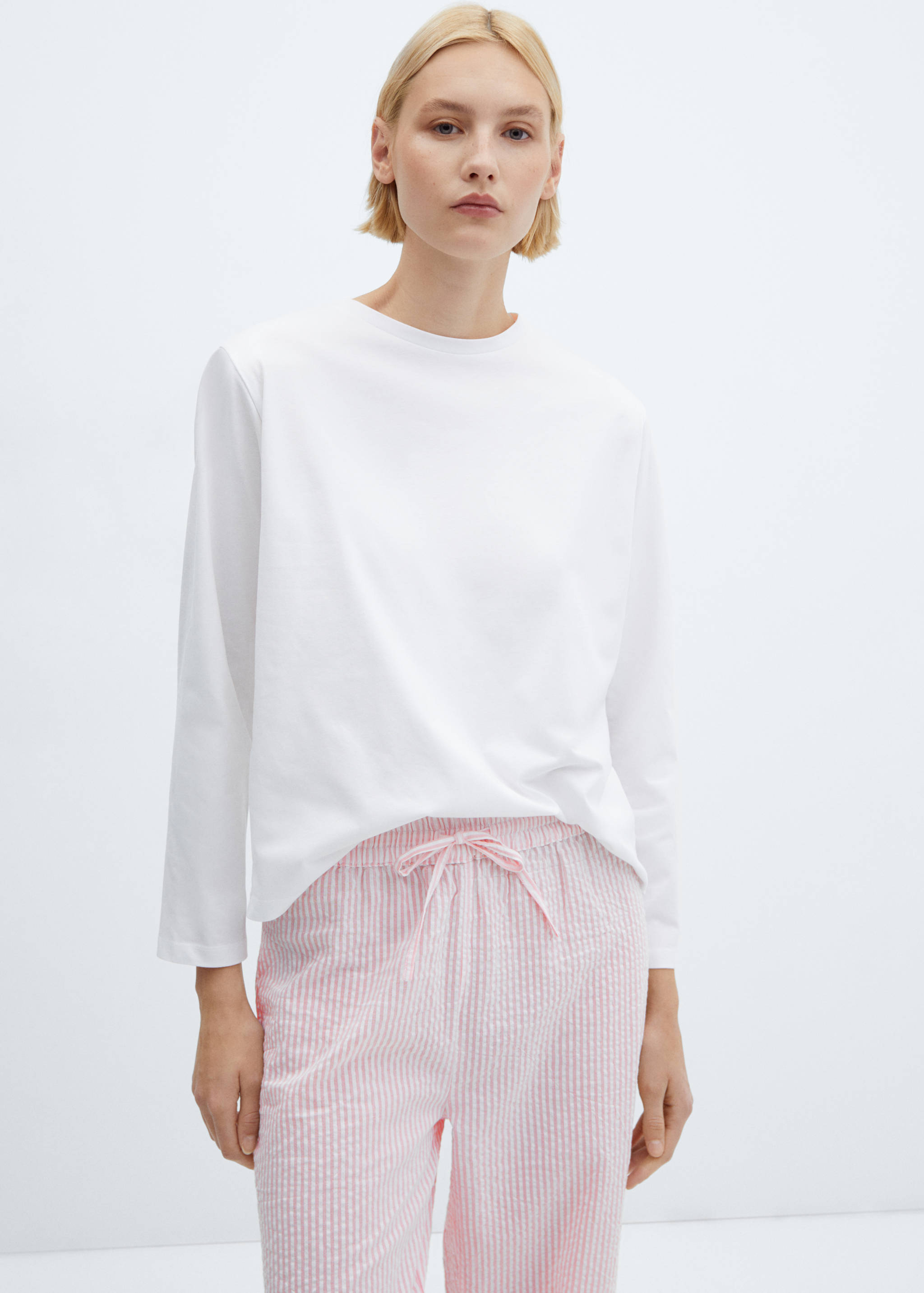 Pyjama deux pièces coton rayures - Détail de l'article 1