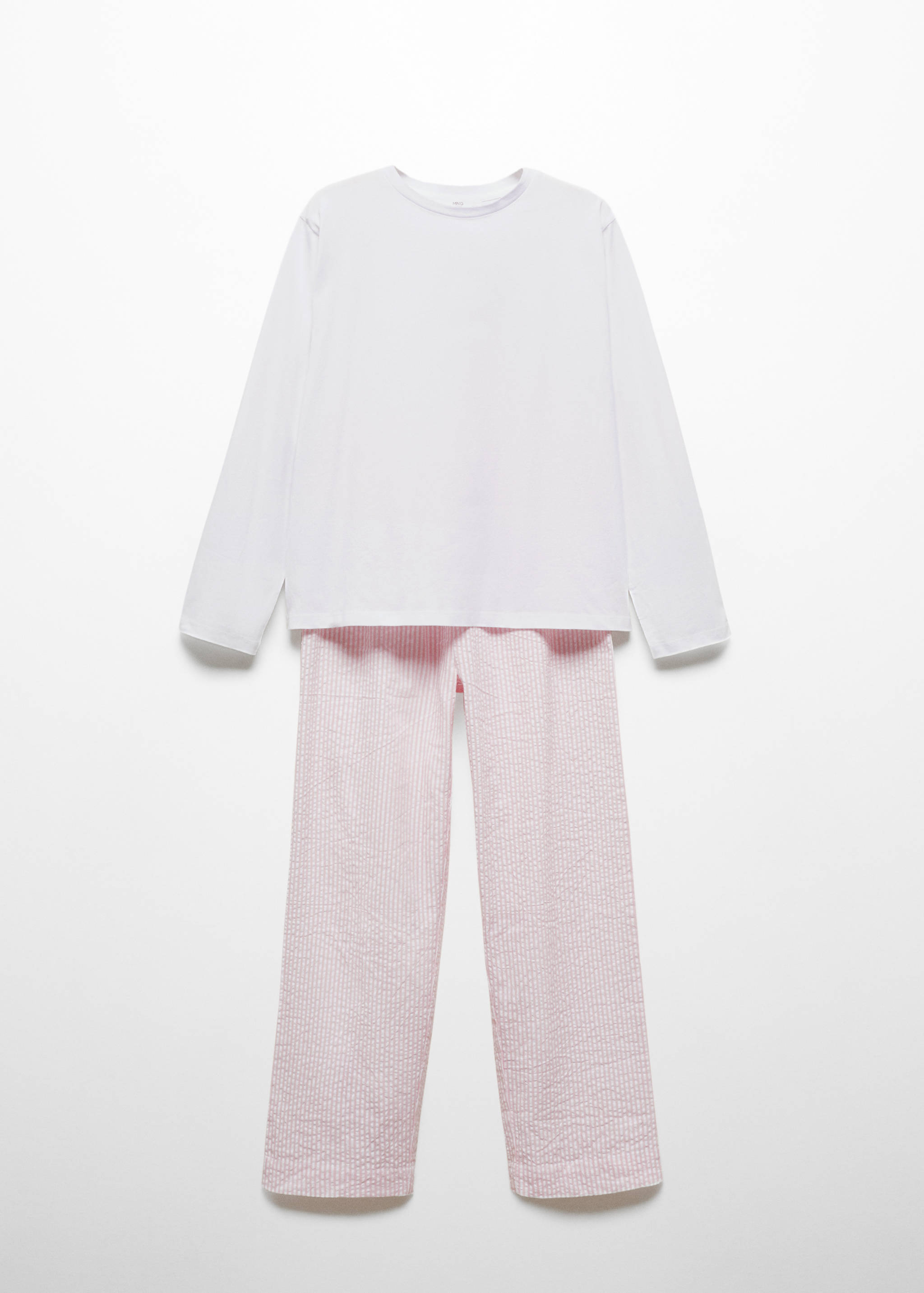 Two-piece striped cotton pyjamas - Article without model