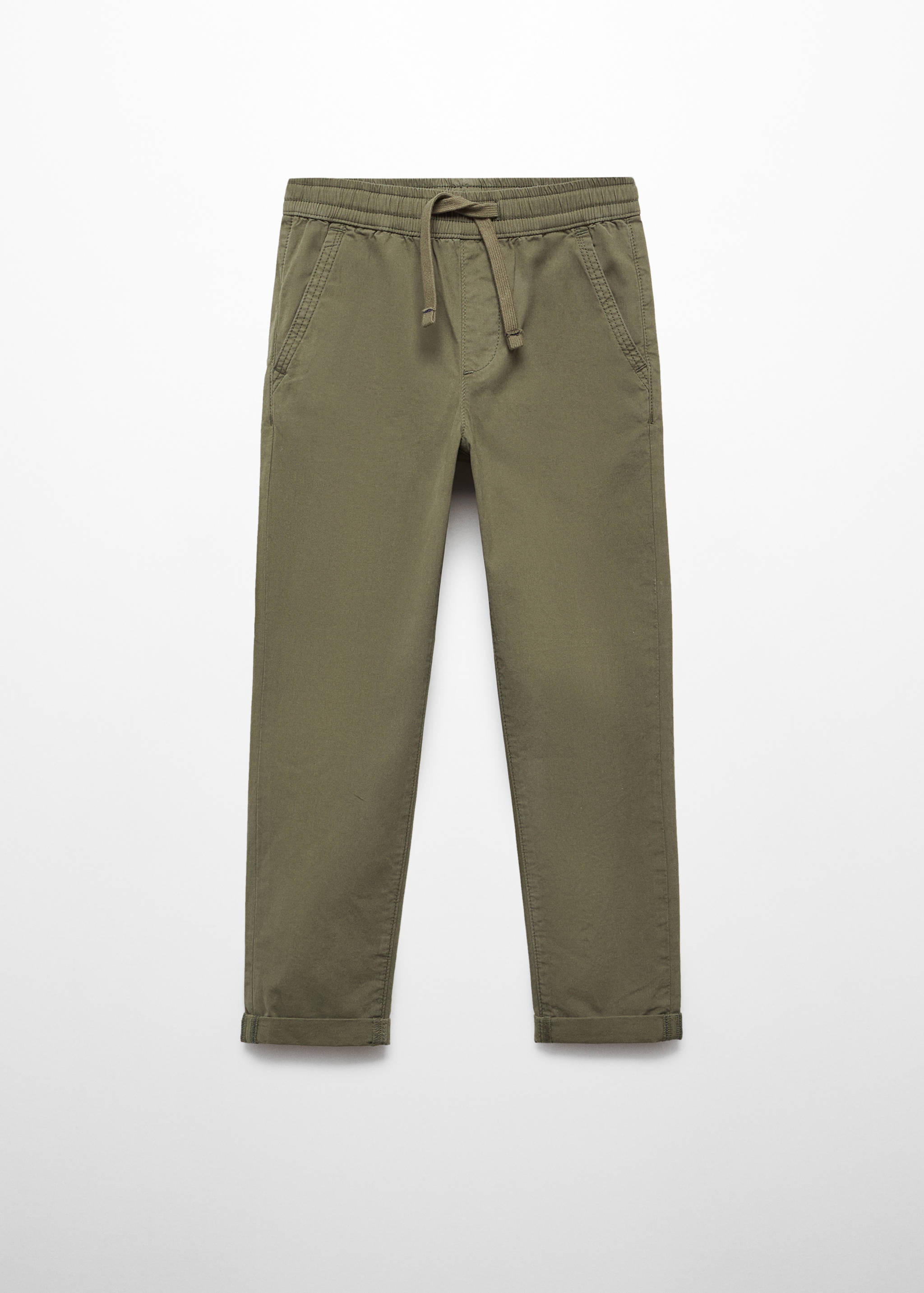 Cotton jogger-style trousers - Article without model