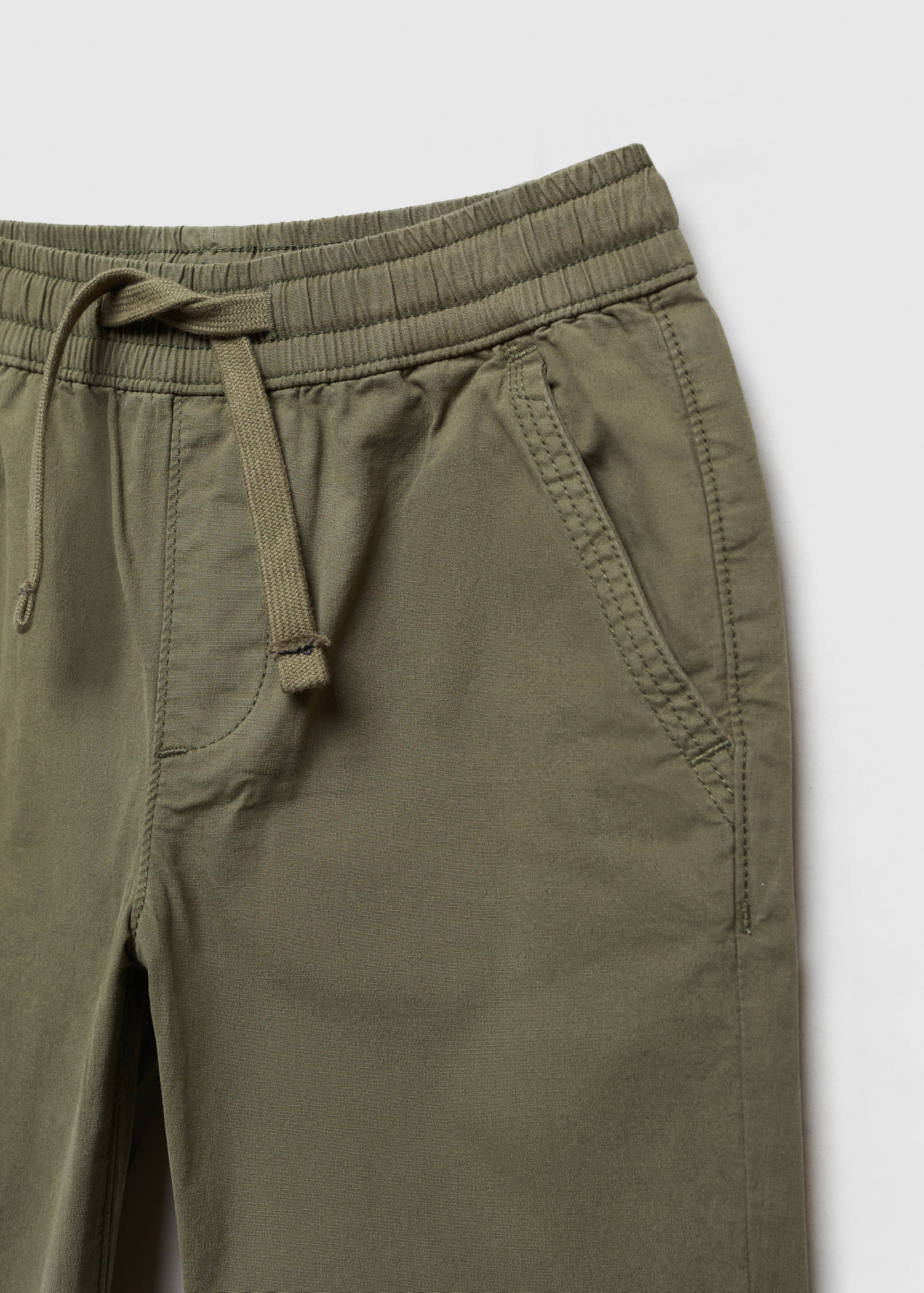 Cotton jogger-style trousers - Details of the article 8