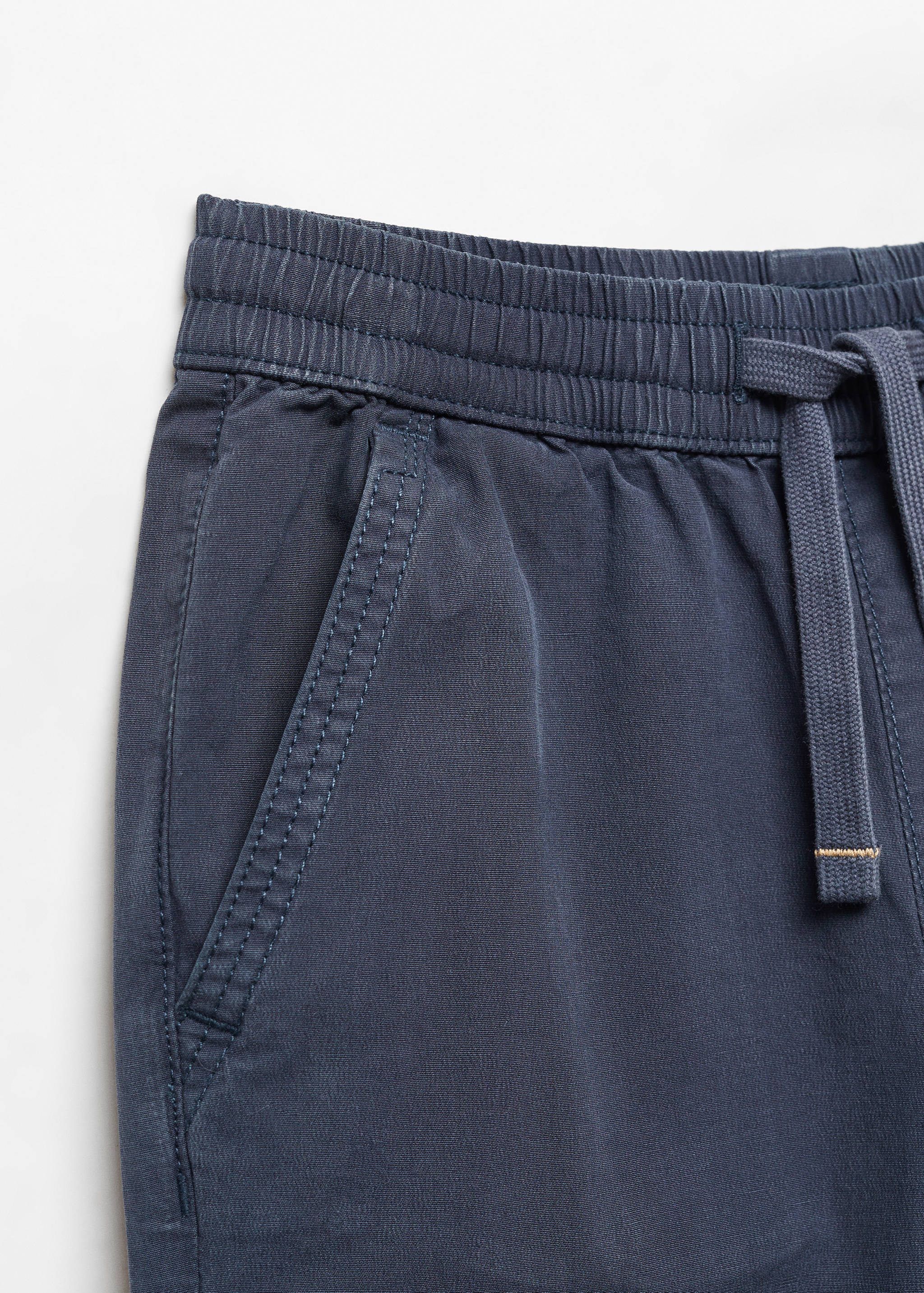 Cotton jogger-style trousers - Details of the article 8