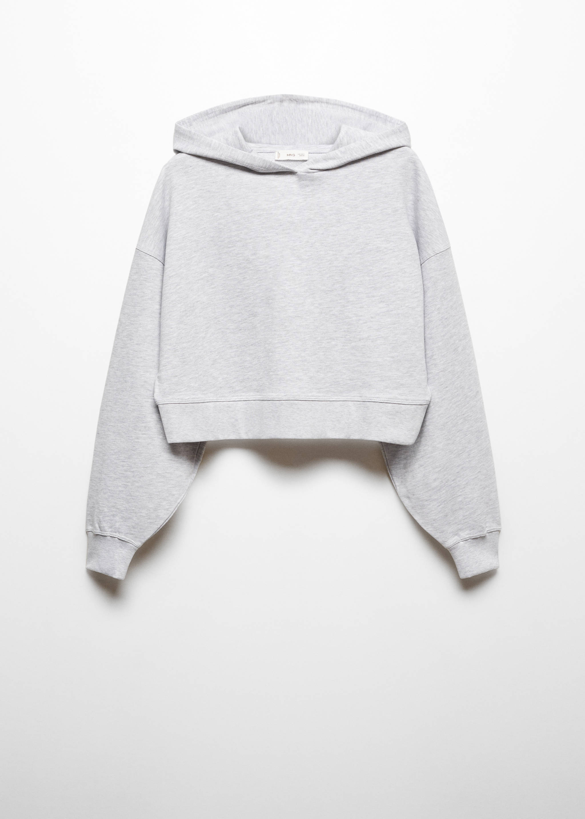 Cropped cotton sweatshirt - Article without model