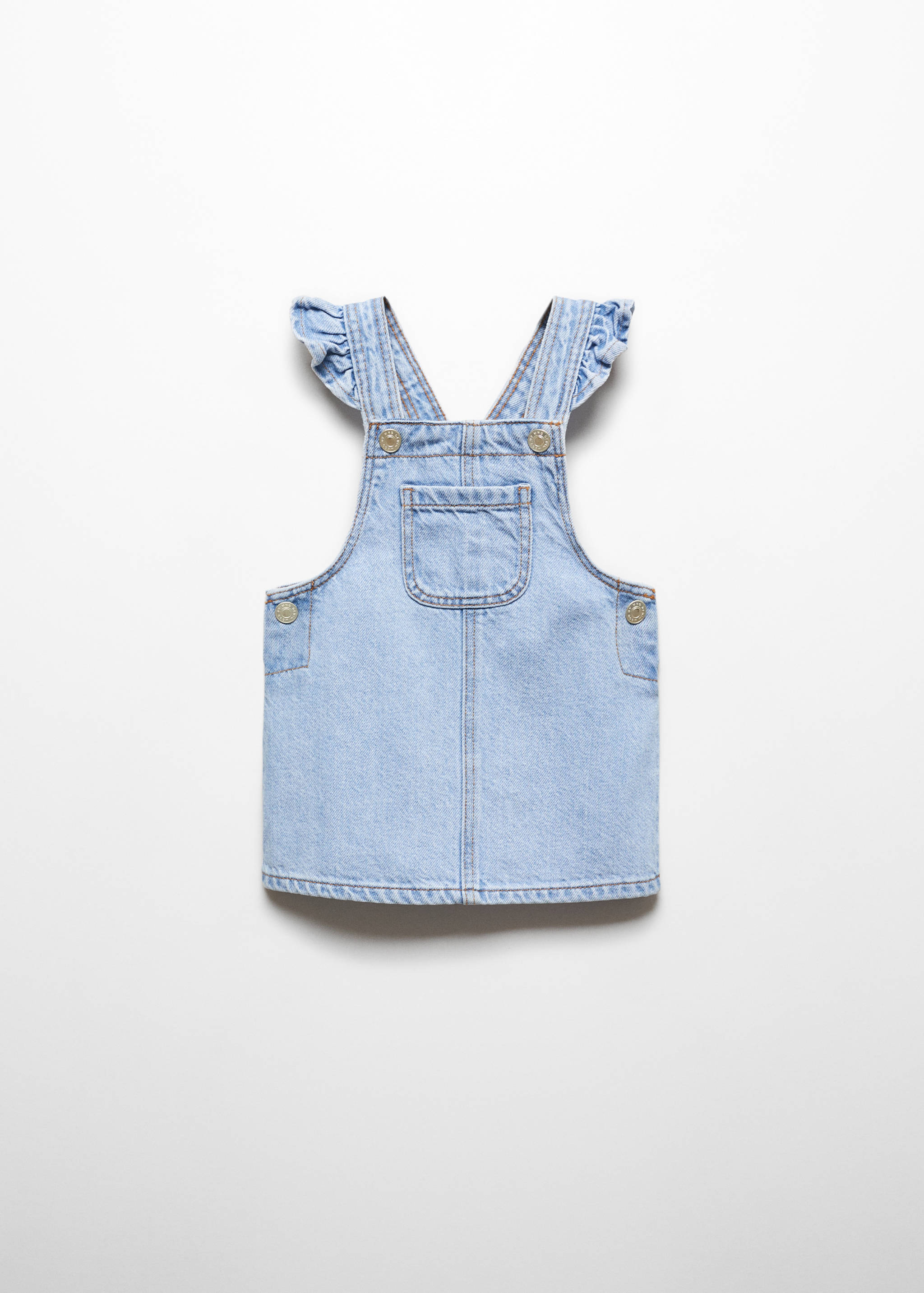Robe chasuble denim volants - Article sans modèle