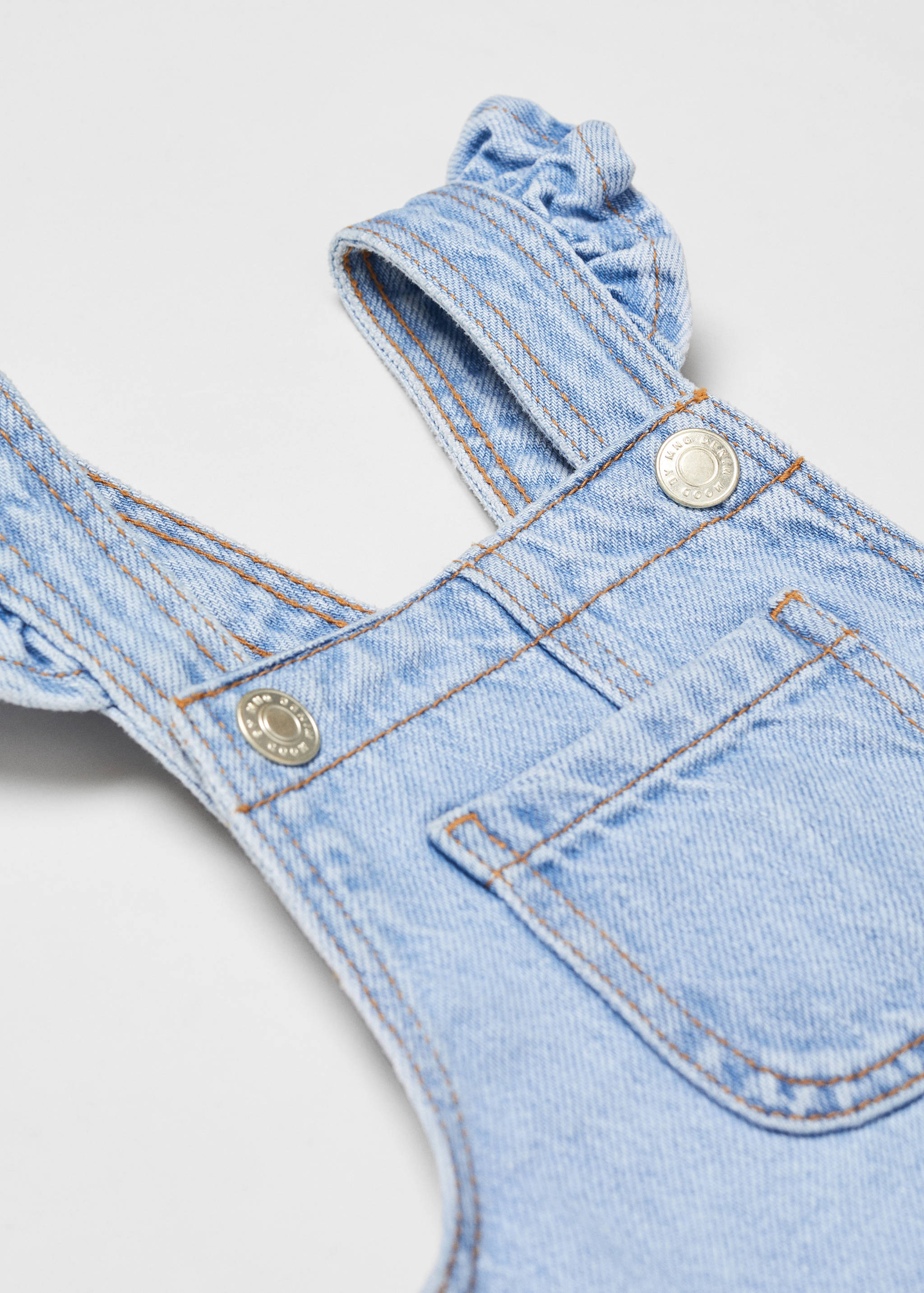 Robe chasuble denim volants - Détail de l'article 8