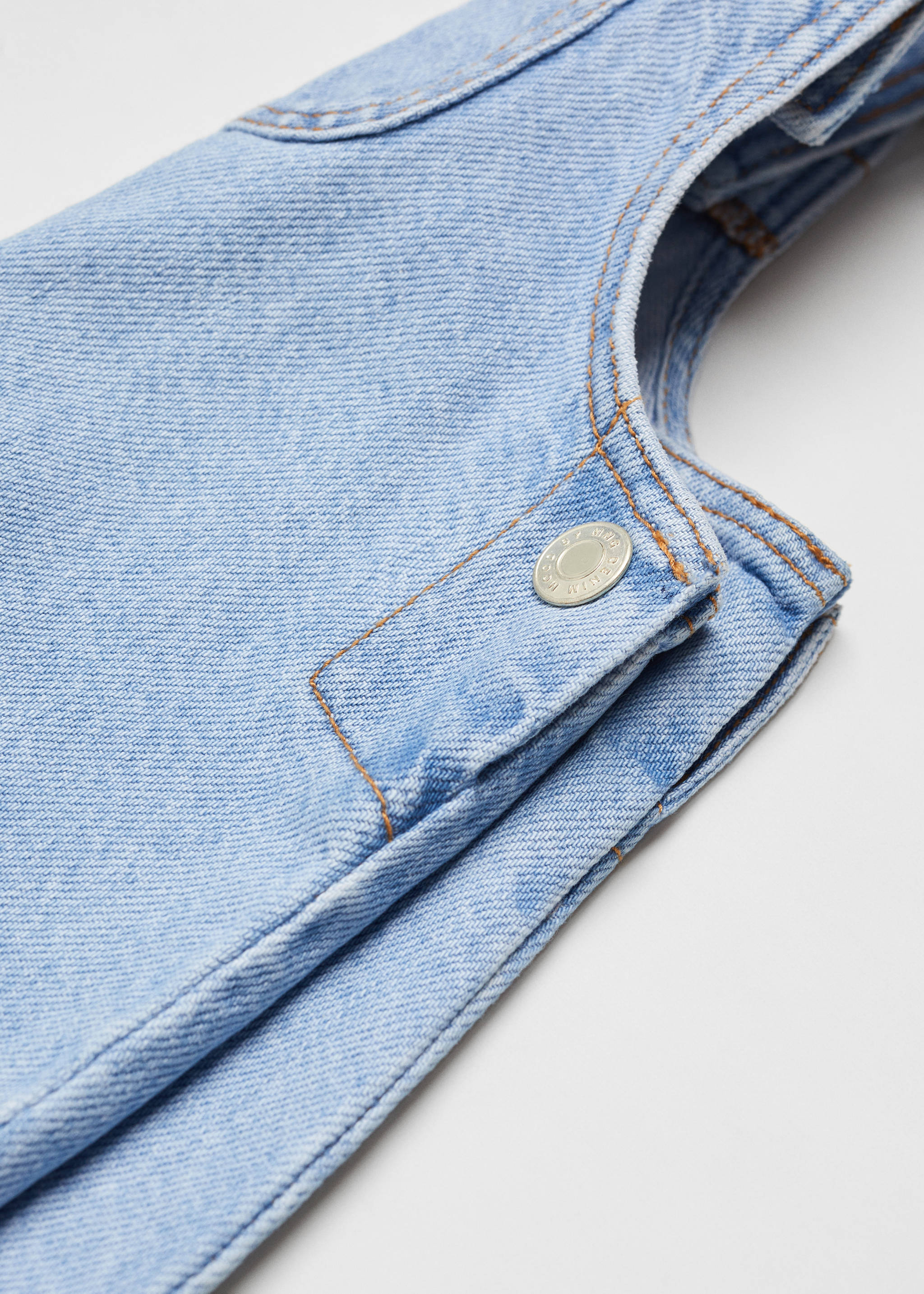 Robe chasuble denim volants - Détail de l'article 0