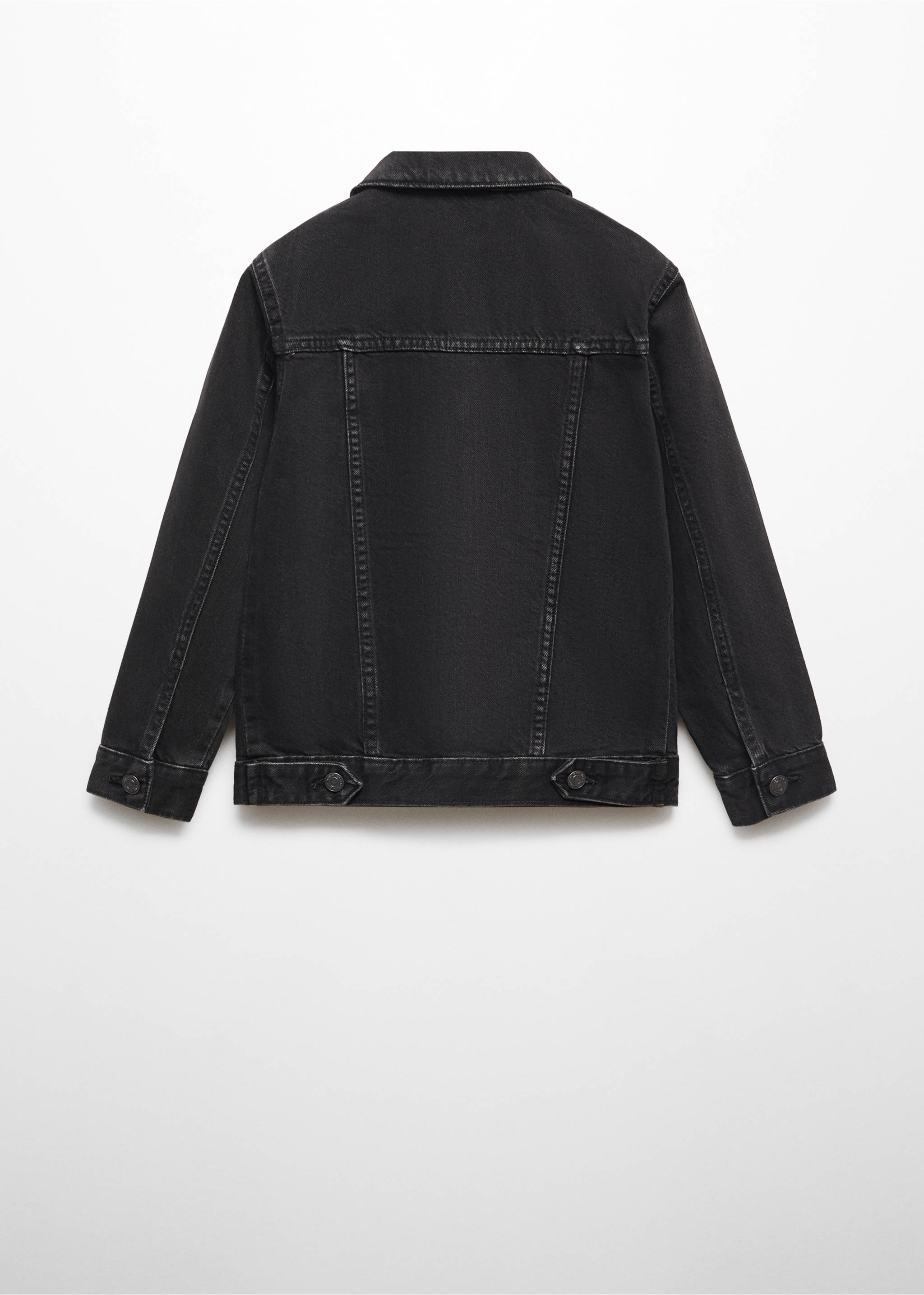 Cepli denim ceket - Ürünün arkası, Siyah denim. Ref: 67063266-00.