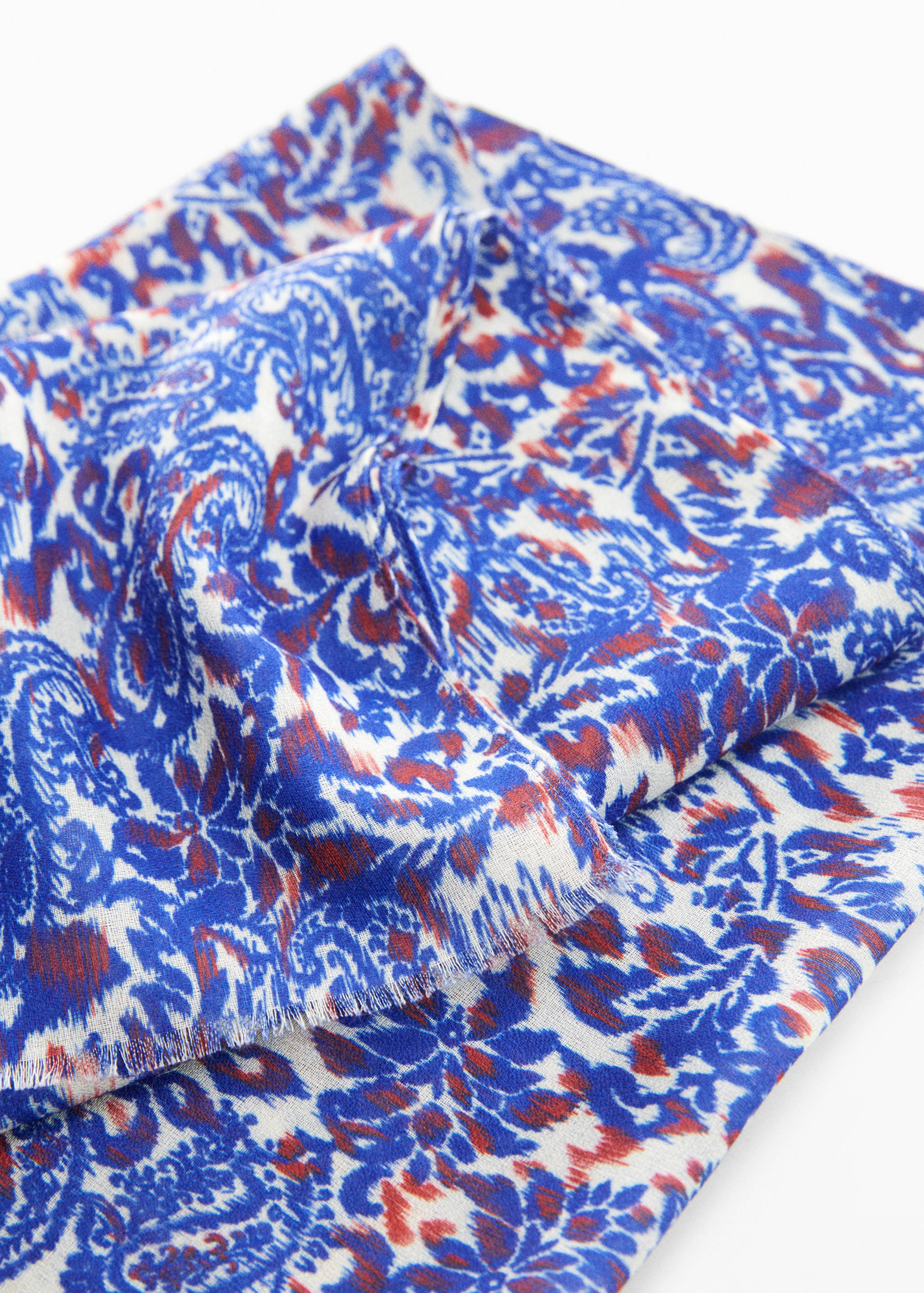 Paisley print scarf - Medium plane