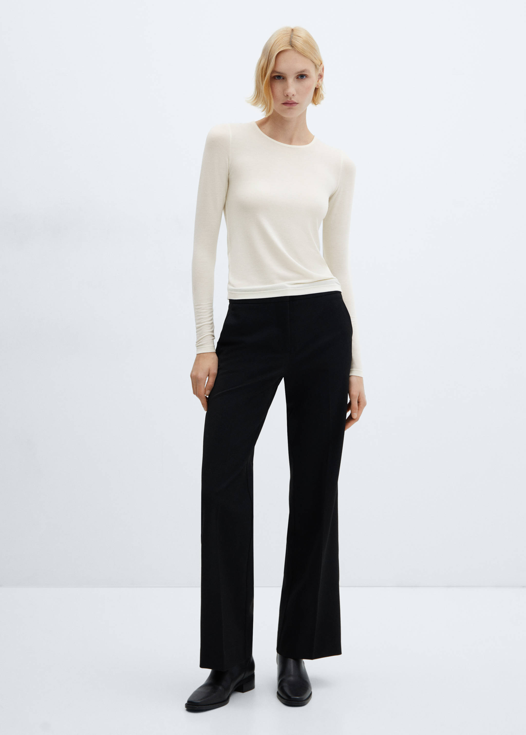 T-shirt maille col rond - Plan général