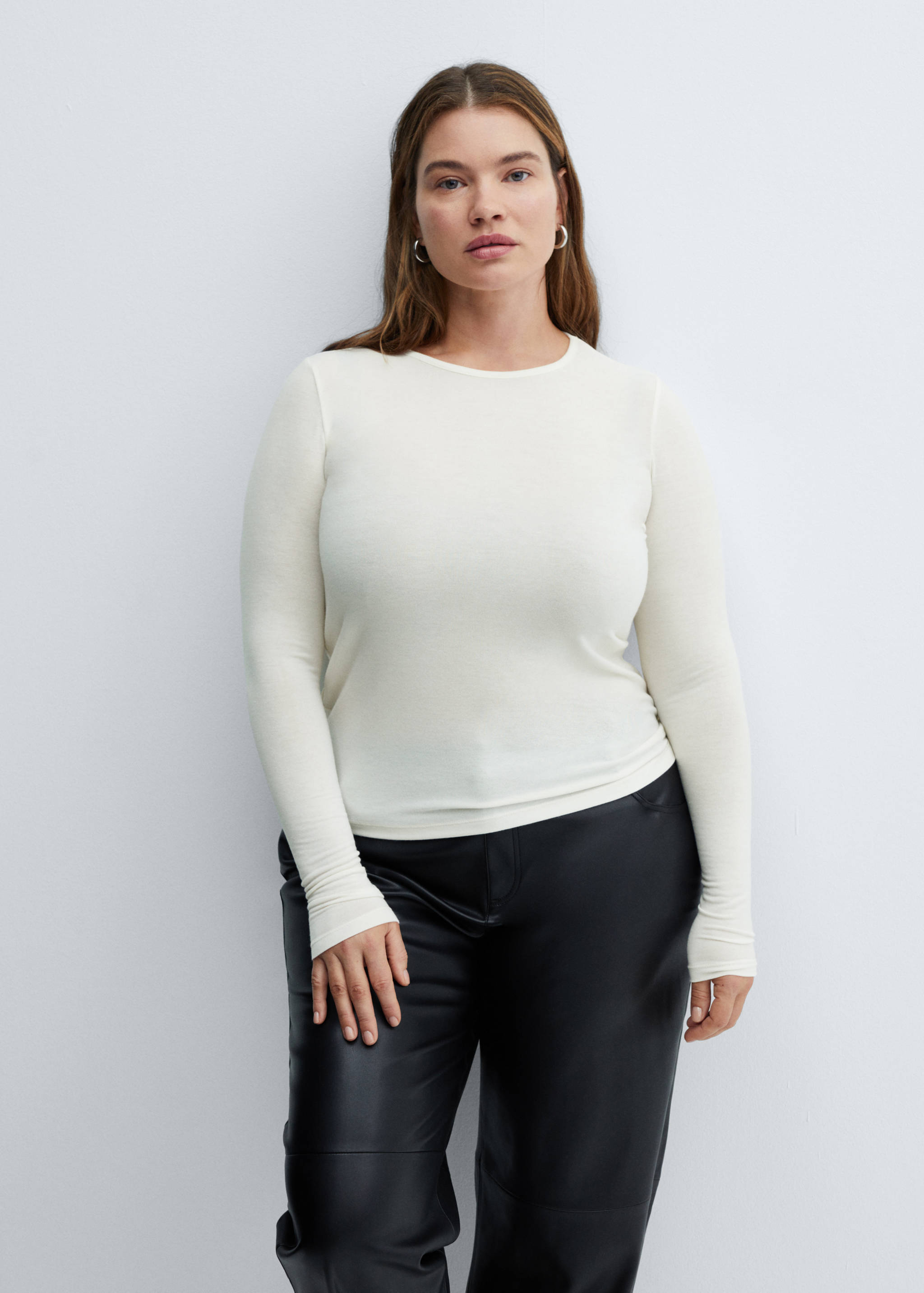 T-shirt maille col rond - Détail de l'article 5