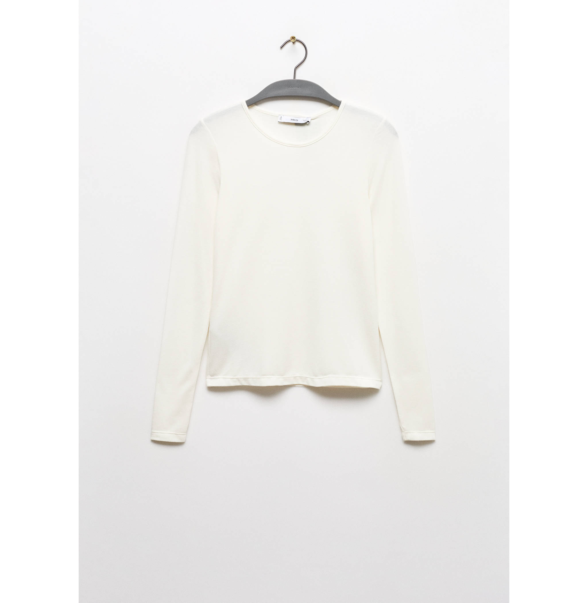 Round-neck knitted t-shirt - Article without model