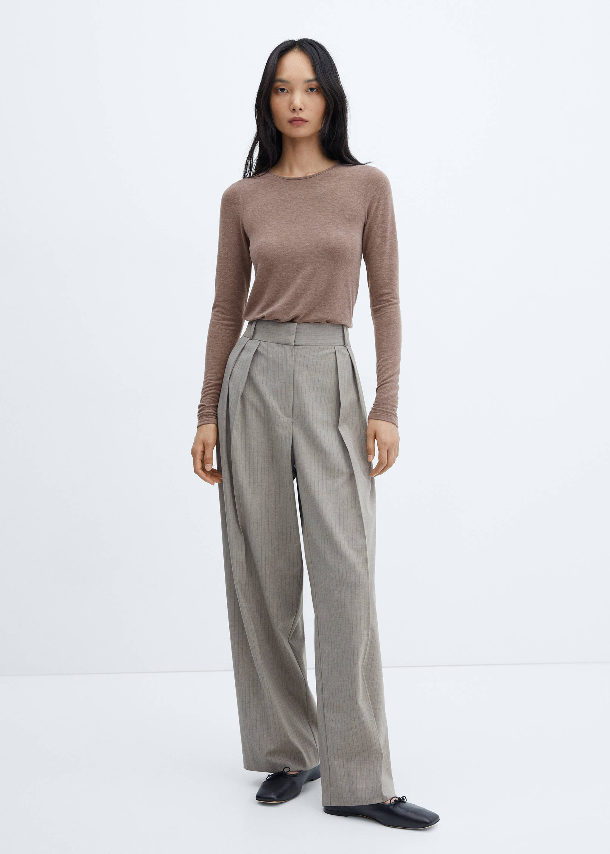 T-shirt maille col rond - Plan général