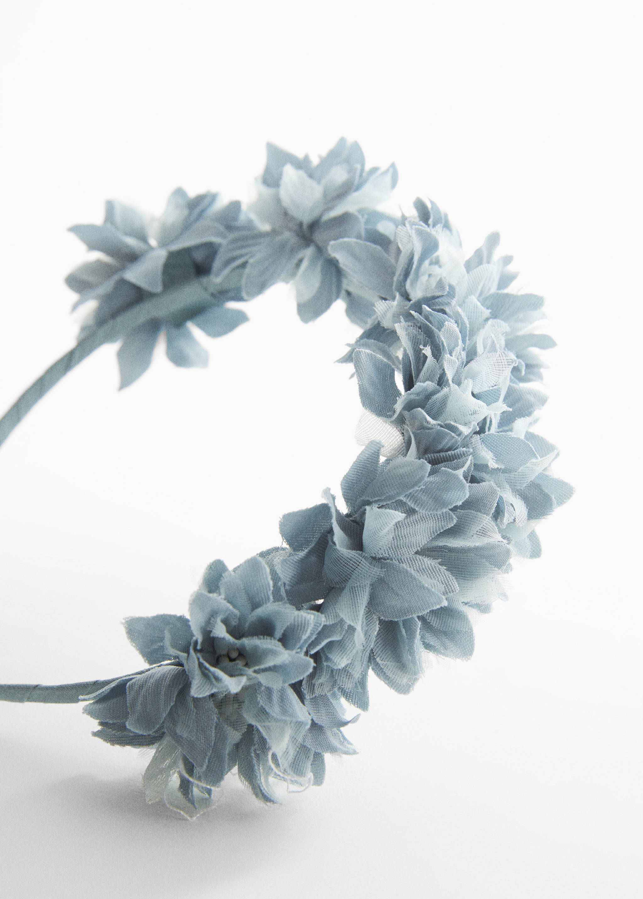 Headband with embossed flowers - Medium plane