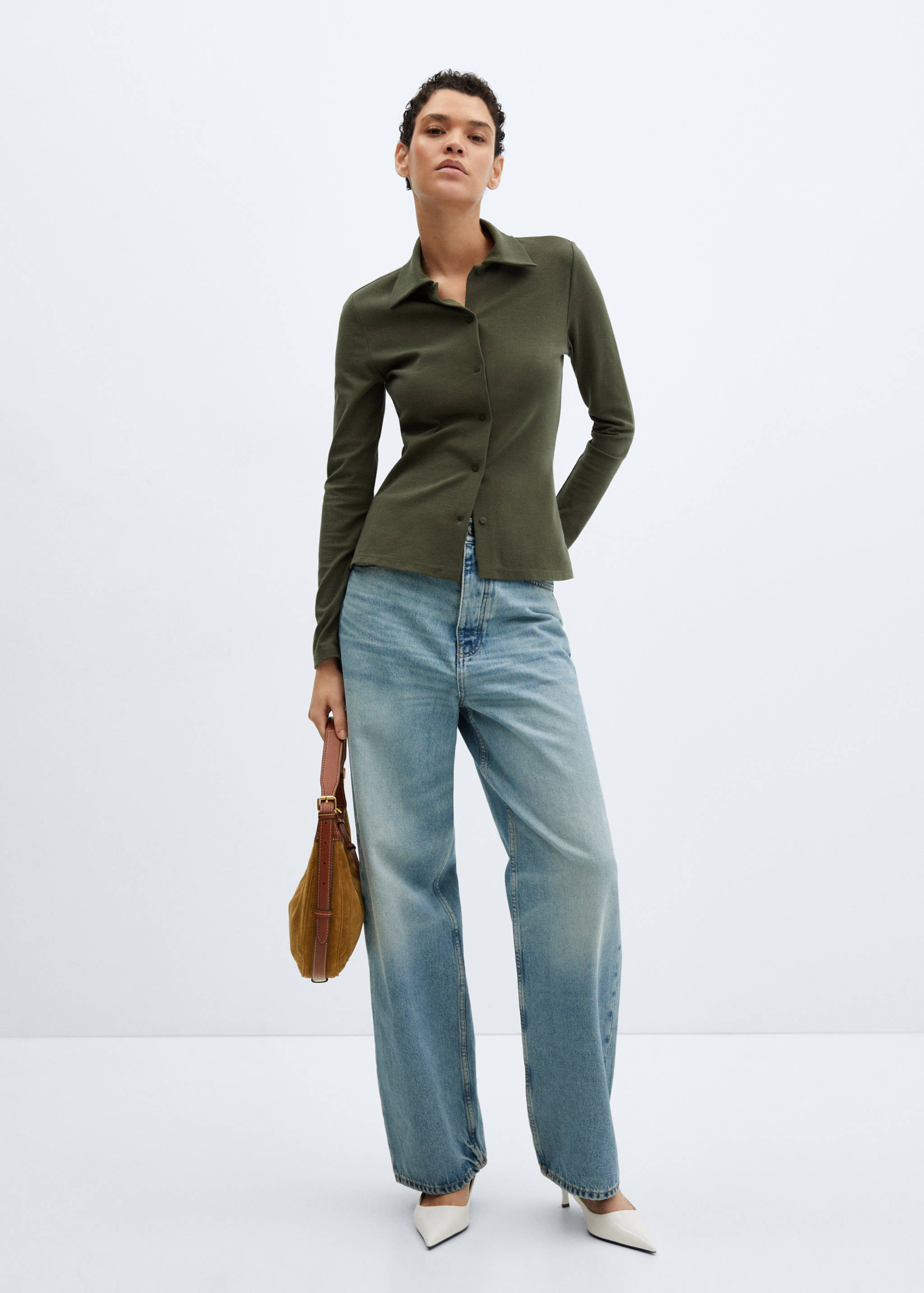 Camisa punto algodón - Plano general