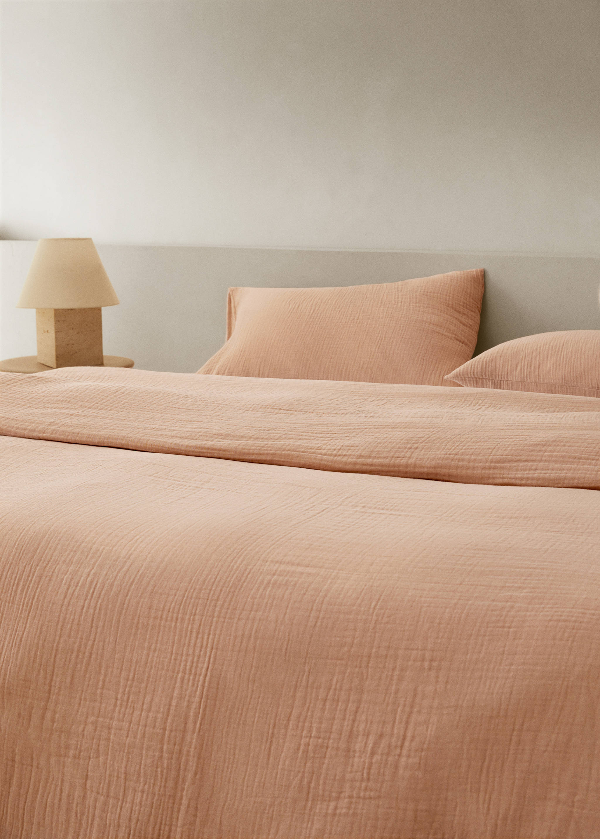 Cotton gauze duvet cover for king bed - Details of the article 7