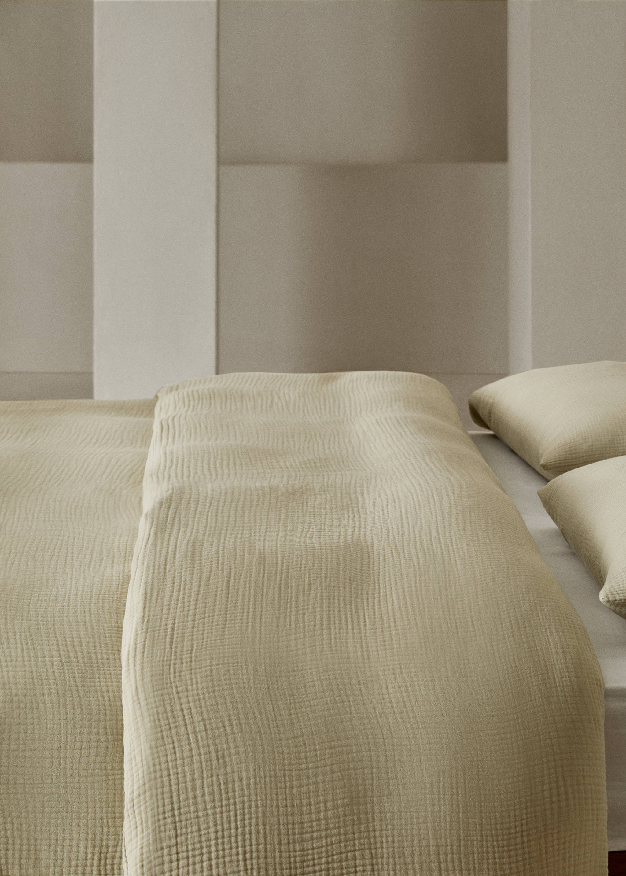 Cotton gauze duvet cover for king bed - Details of the article 7