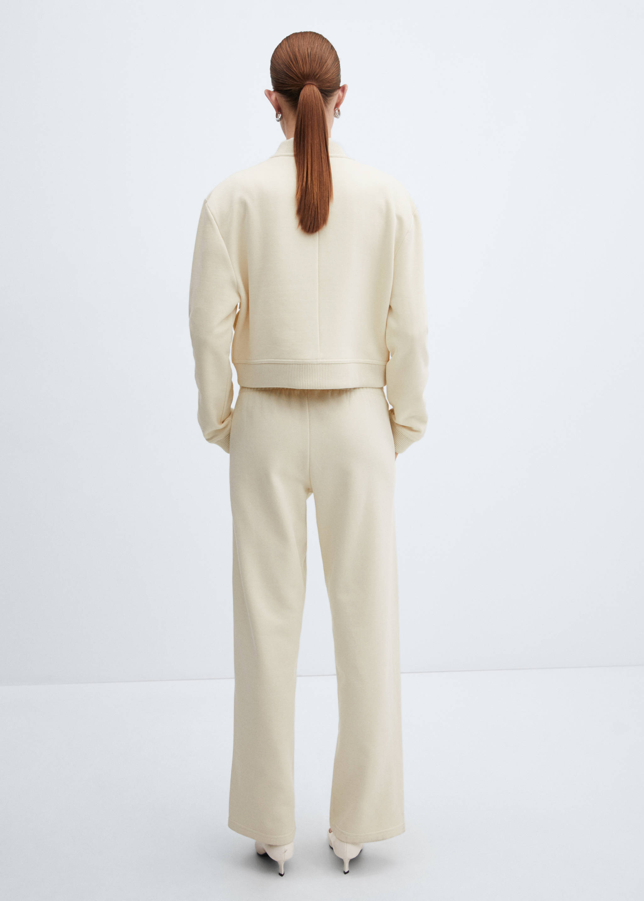 Cotton jogger-style trousers - Reverse of the article