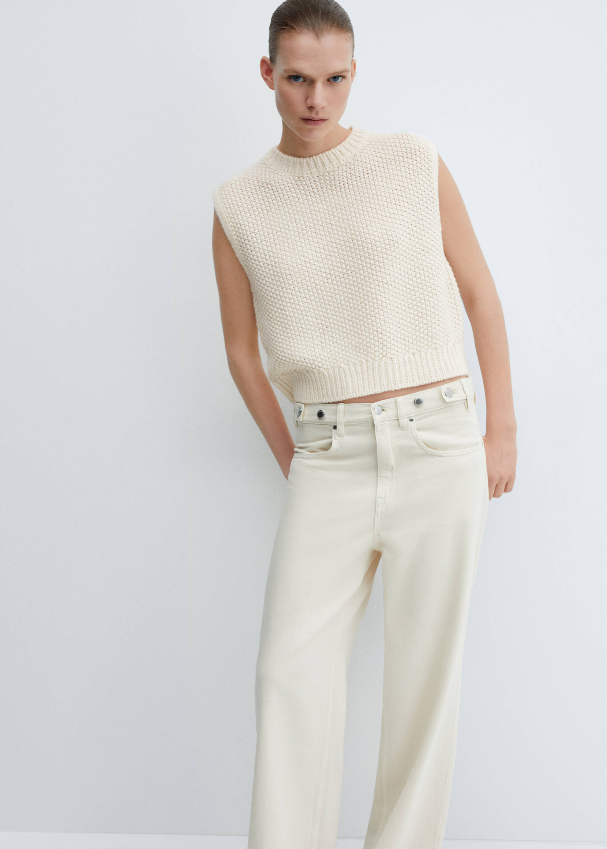 Chaleco punto grueso - Plano medio