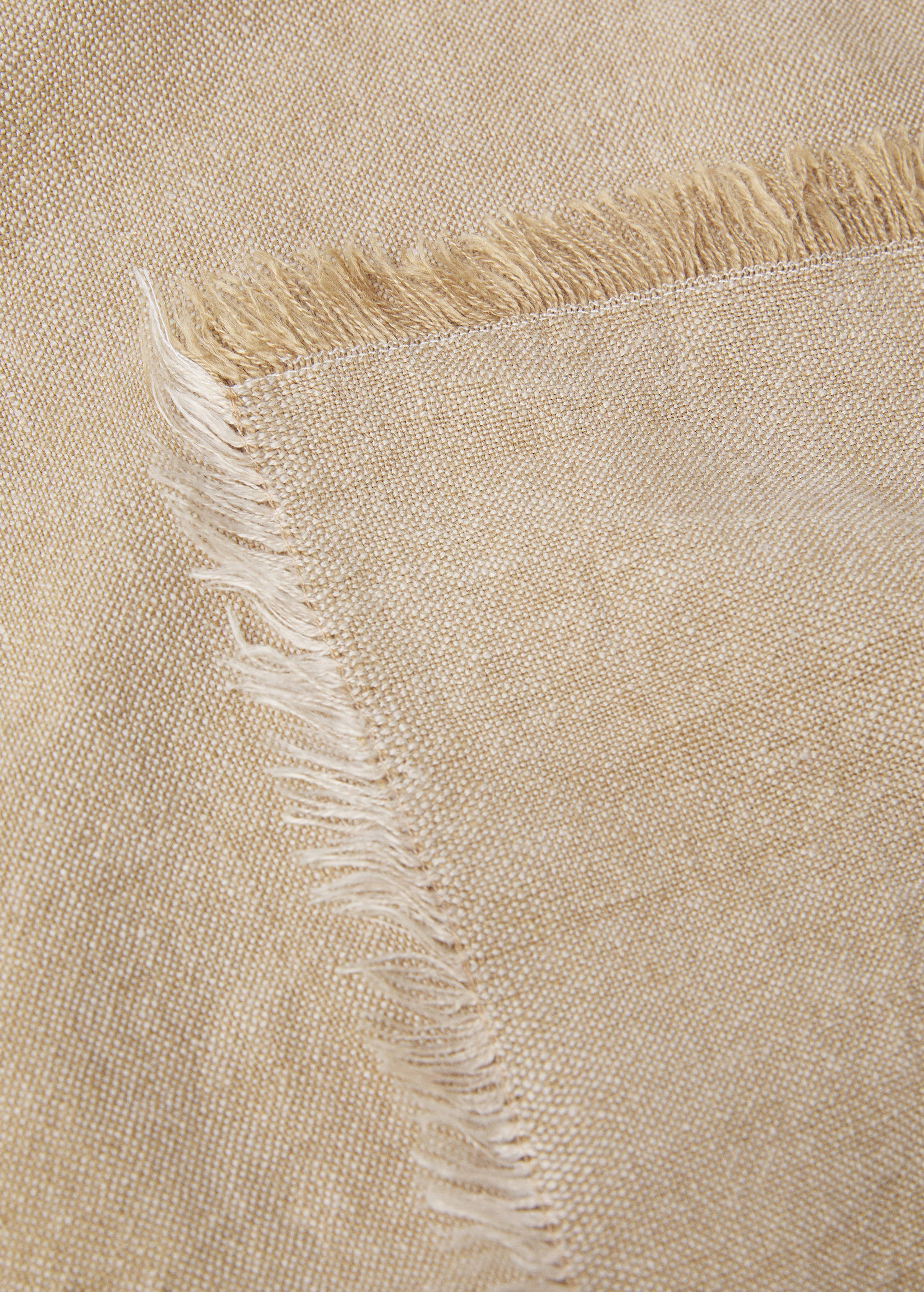100% linen fringed blanket - Details of the article 1
