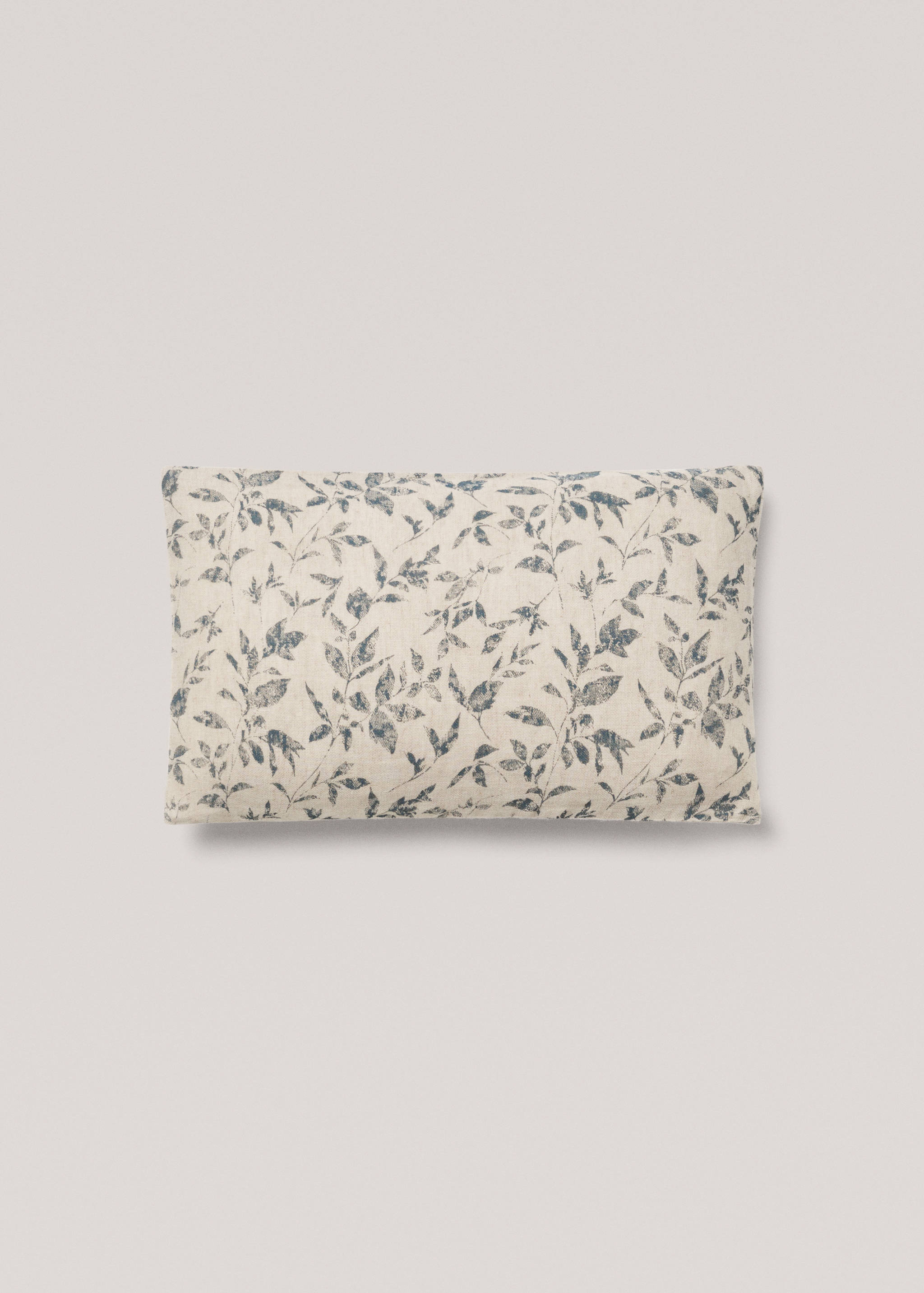 Housse de coussin coton lin fleurs 30x50 cm - Article sans modèle