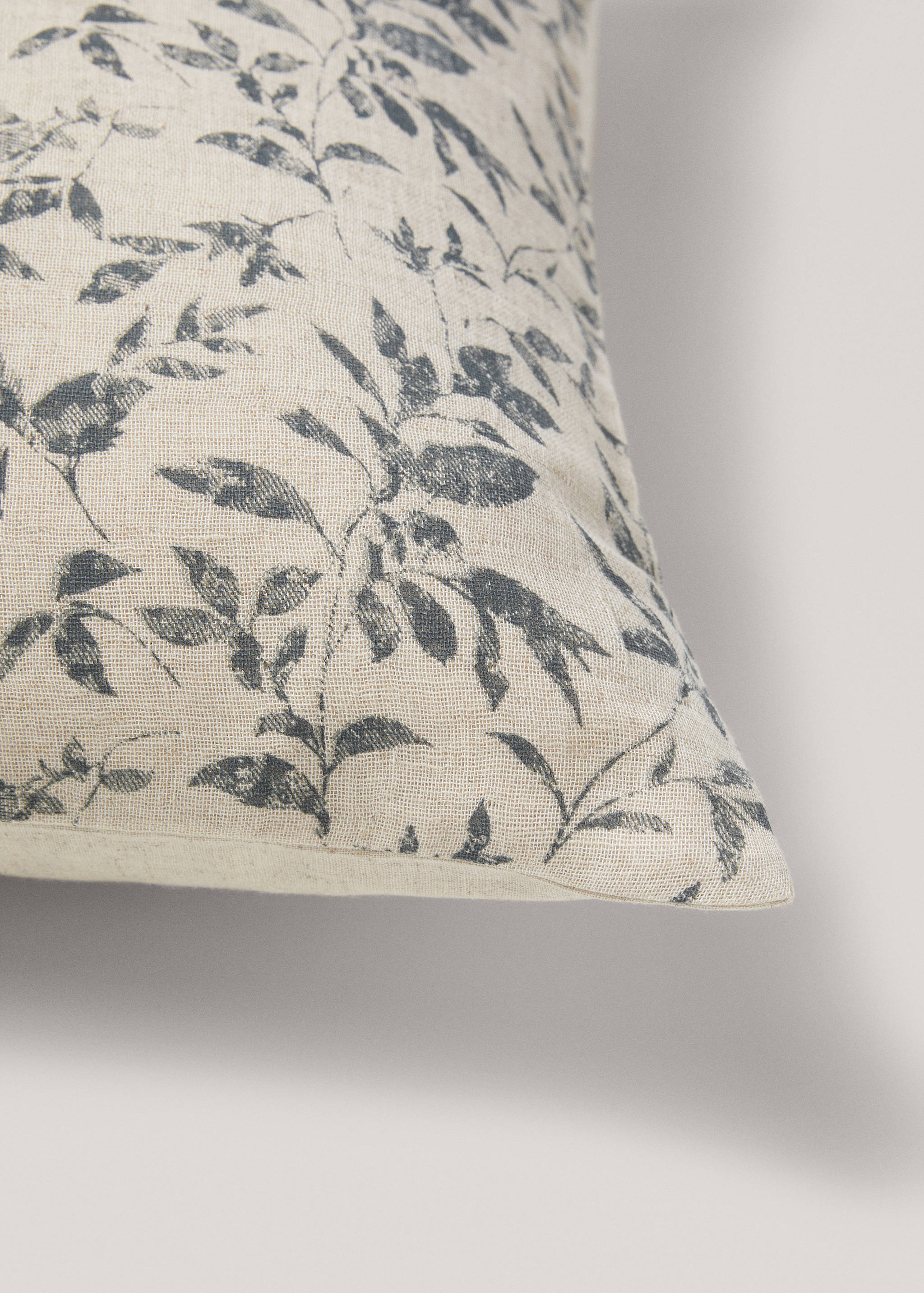 Housse de coussin coton lin fleurs 30x50 cm - Détail de l'article 3