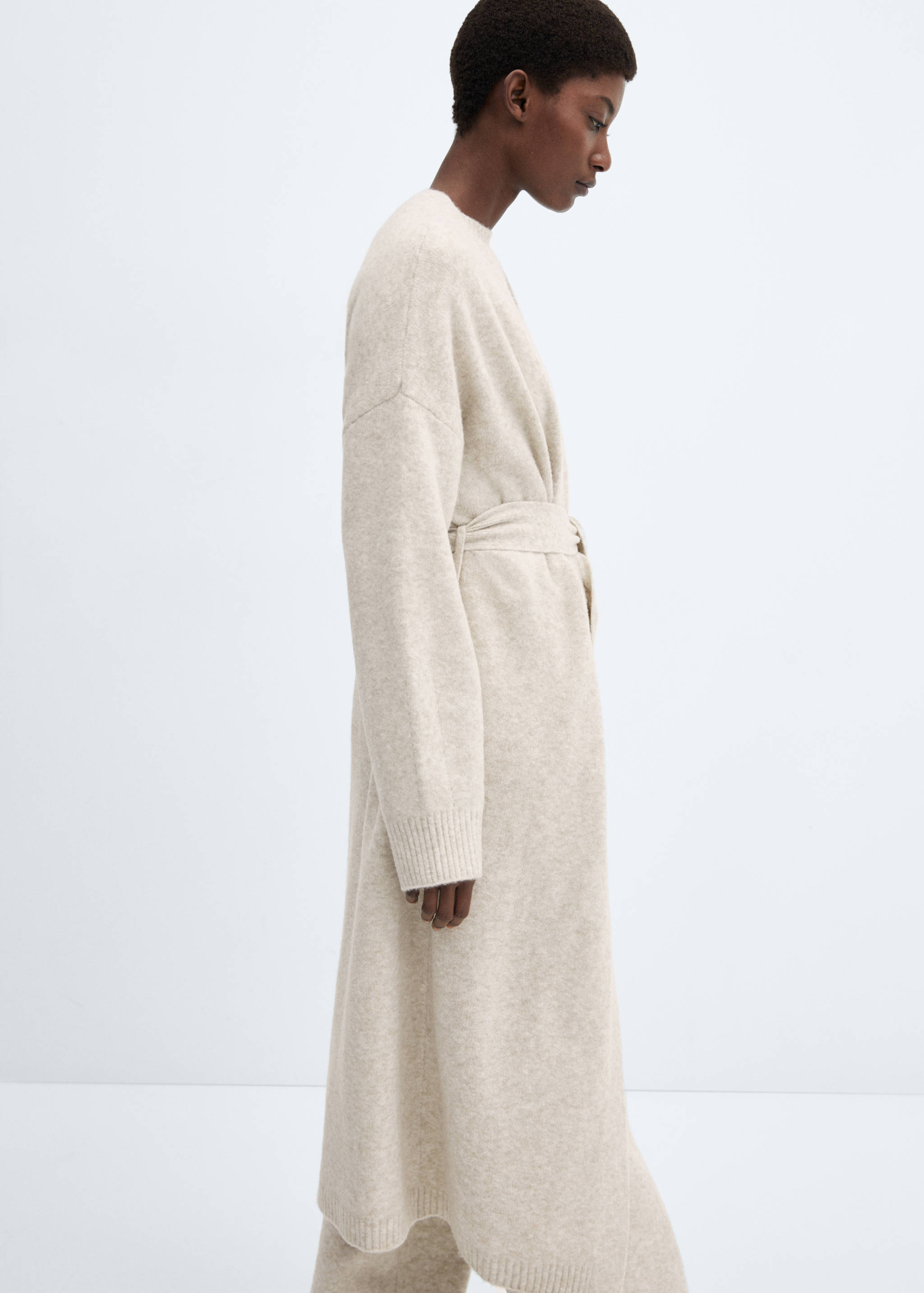 Oversized knitted cardigan - Medium plane