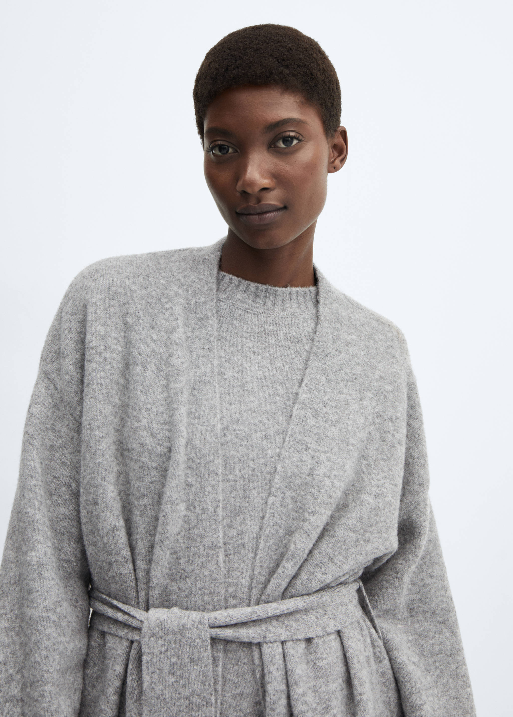 Oversized knitted cardigan - Details of the article 1