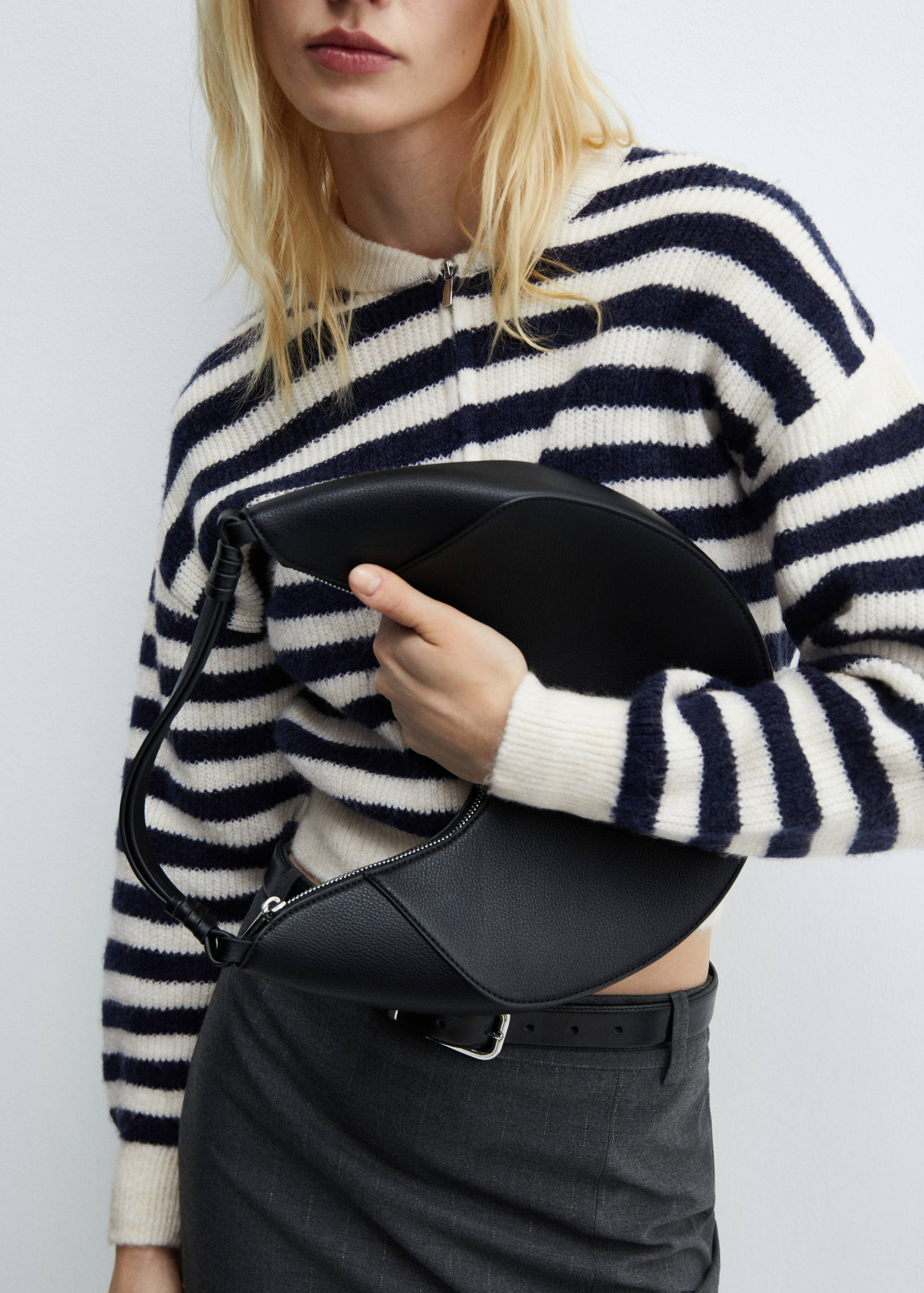 Zipped knit cardigan - Details of the article 3
