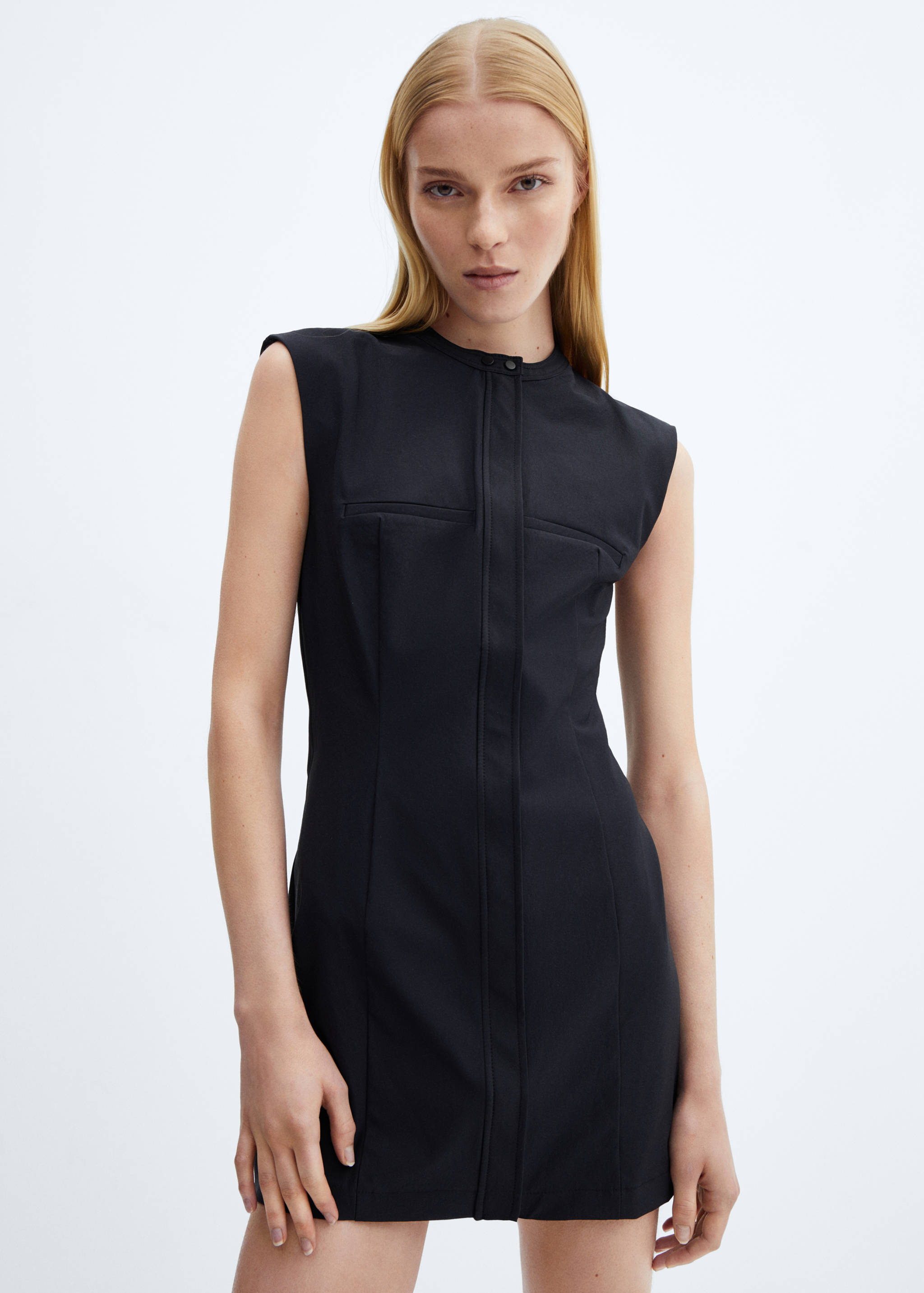 Tailored short dress - Medium plane