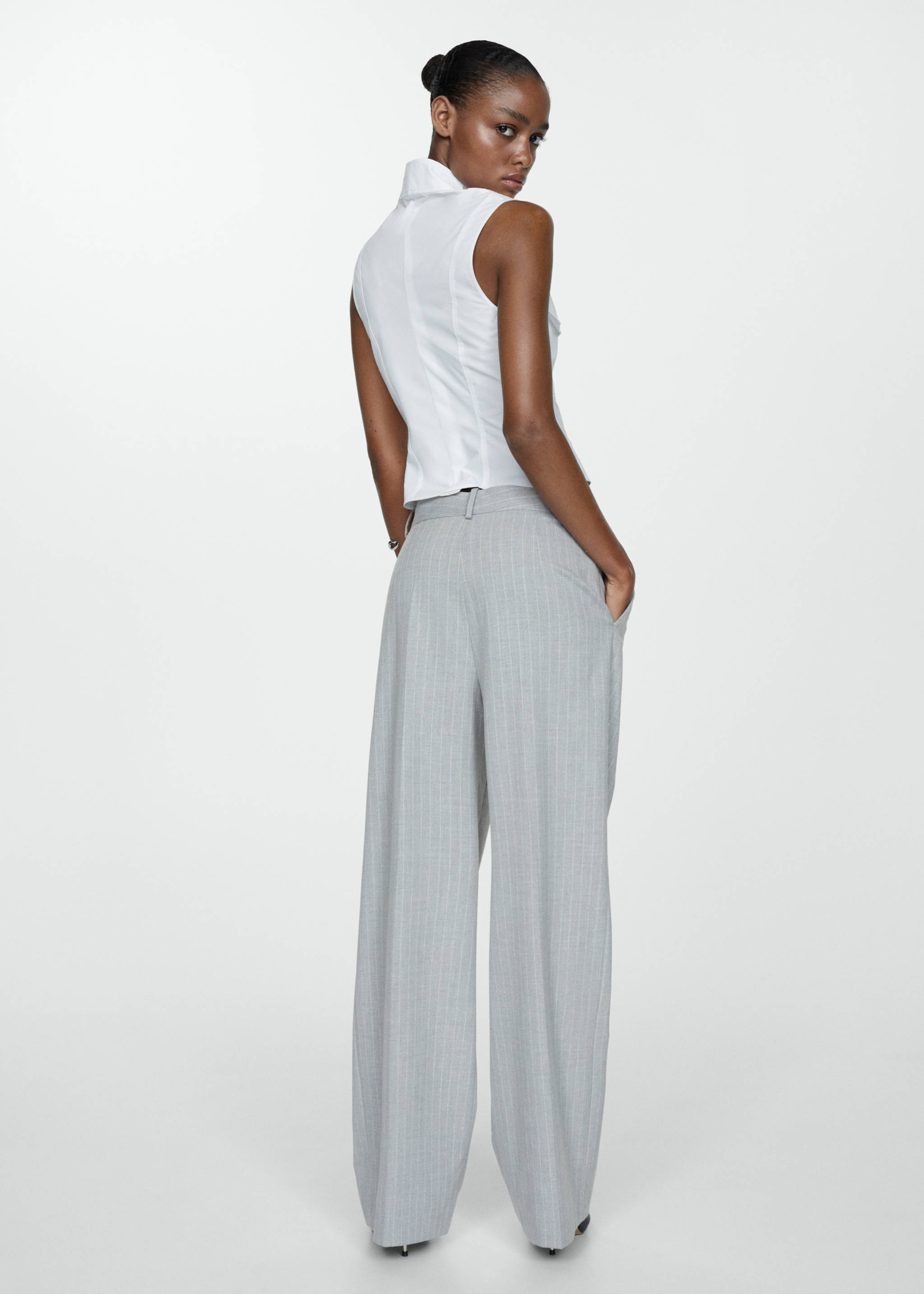 Pinstripe suit trousers - Reverse of the article