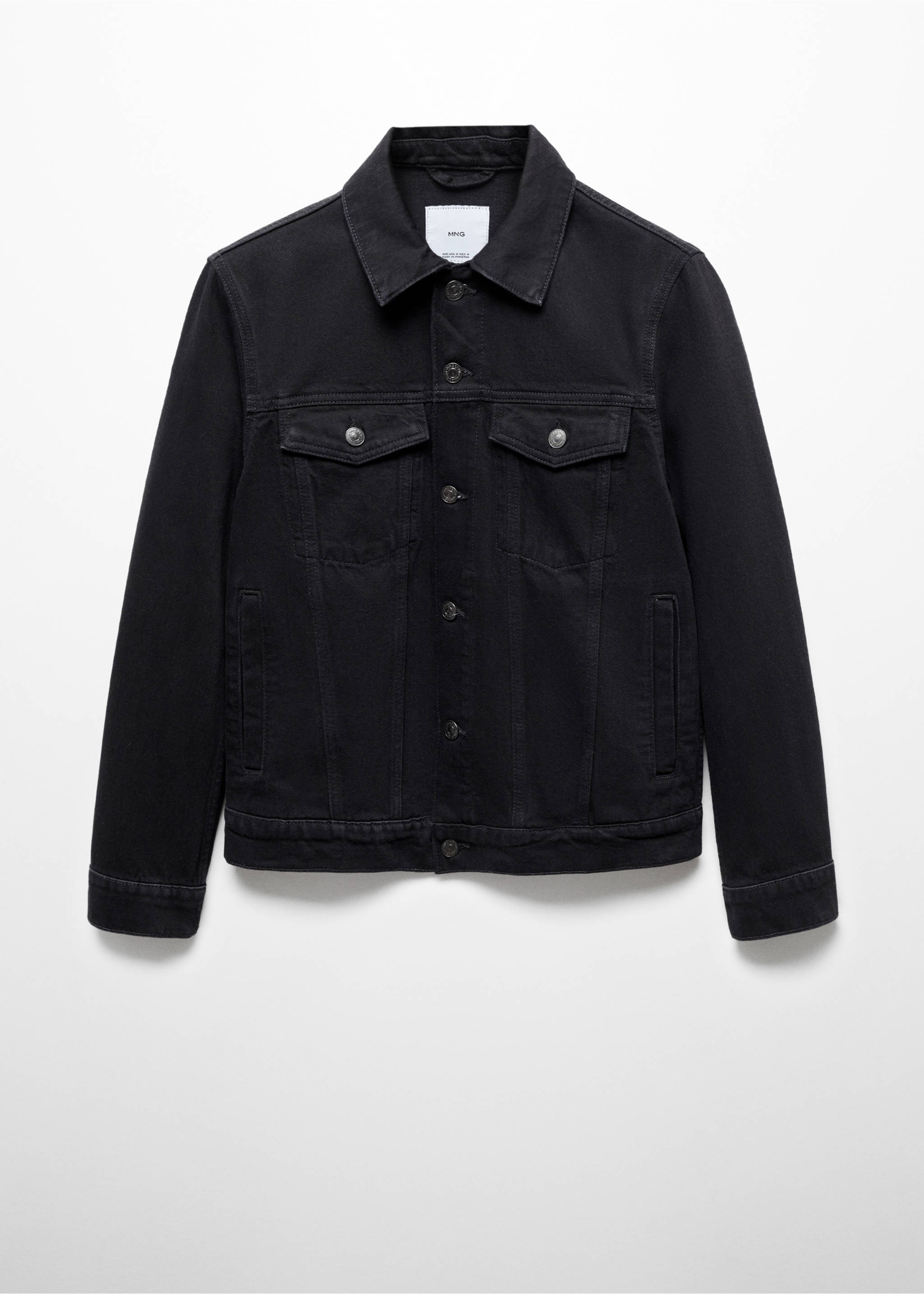 Cazadora vaquera bolsillos - Artículo sin modelo, Denim negro. Ref: 67064441-00.