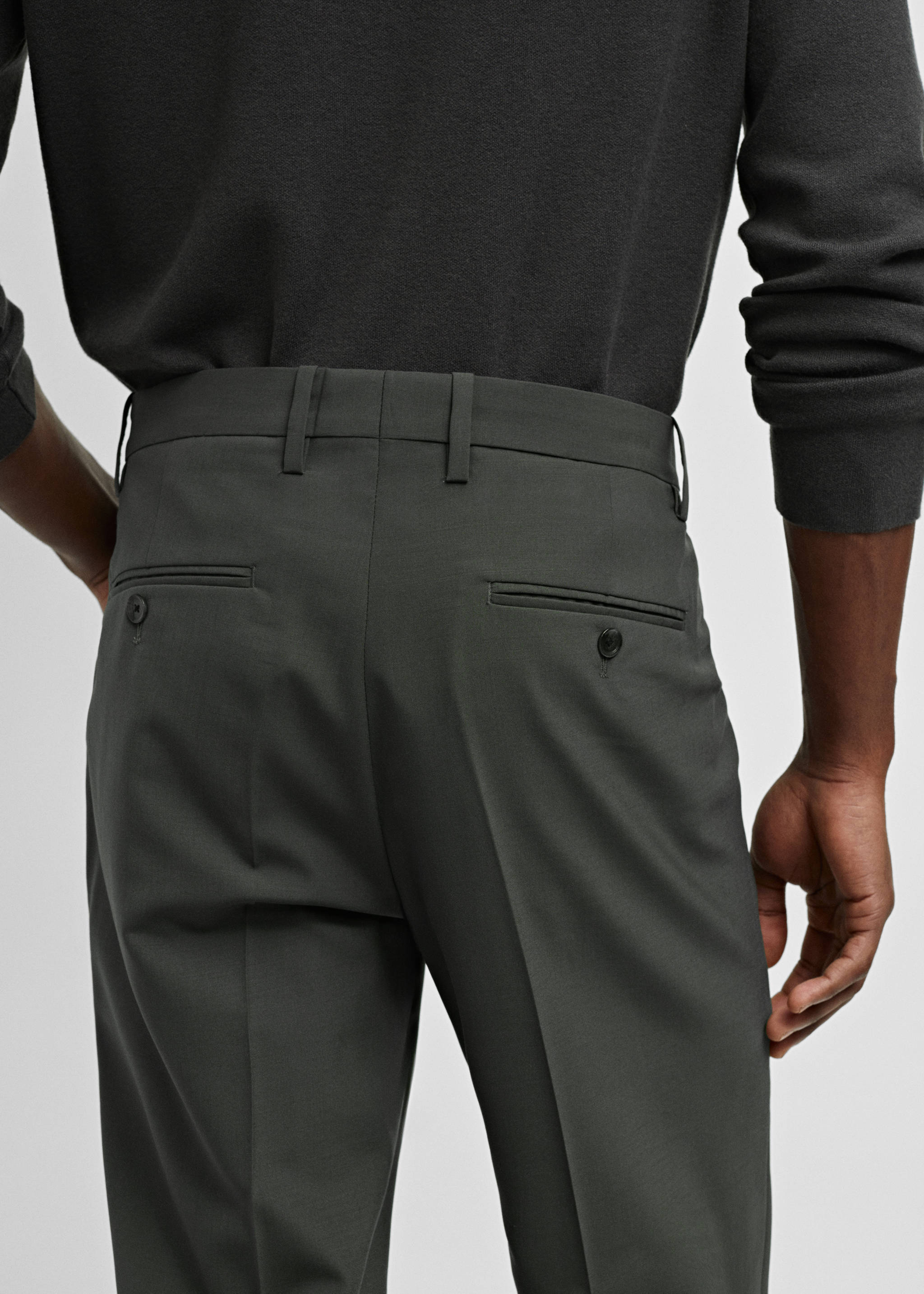 Pantalon de costume slim fit laine - Détail de l'article 4