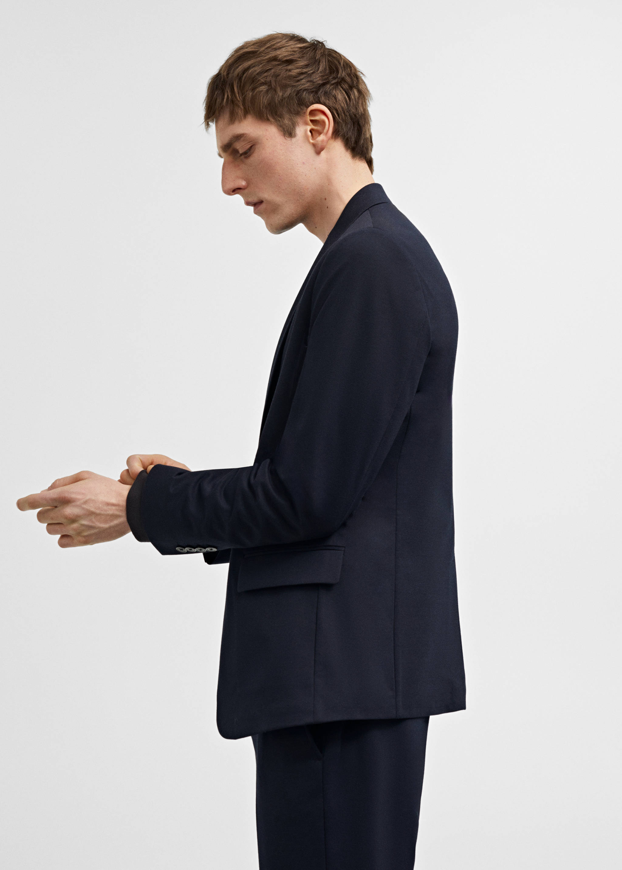 Slim-fit suit jacket - Details of the article 2