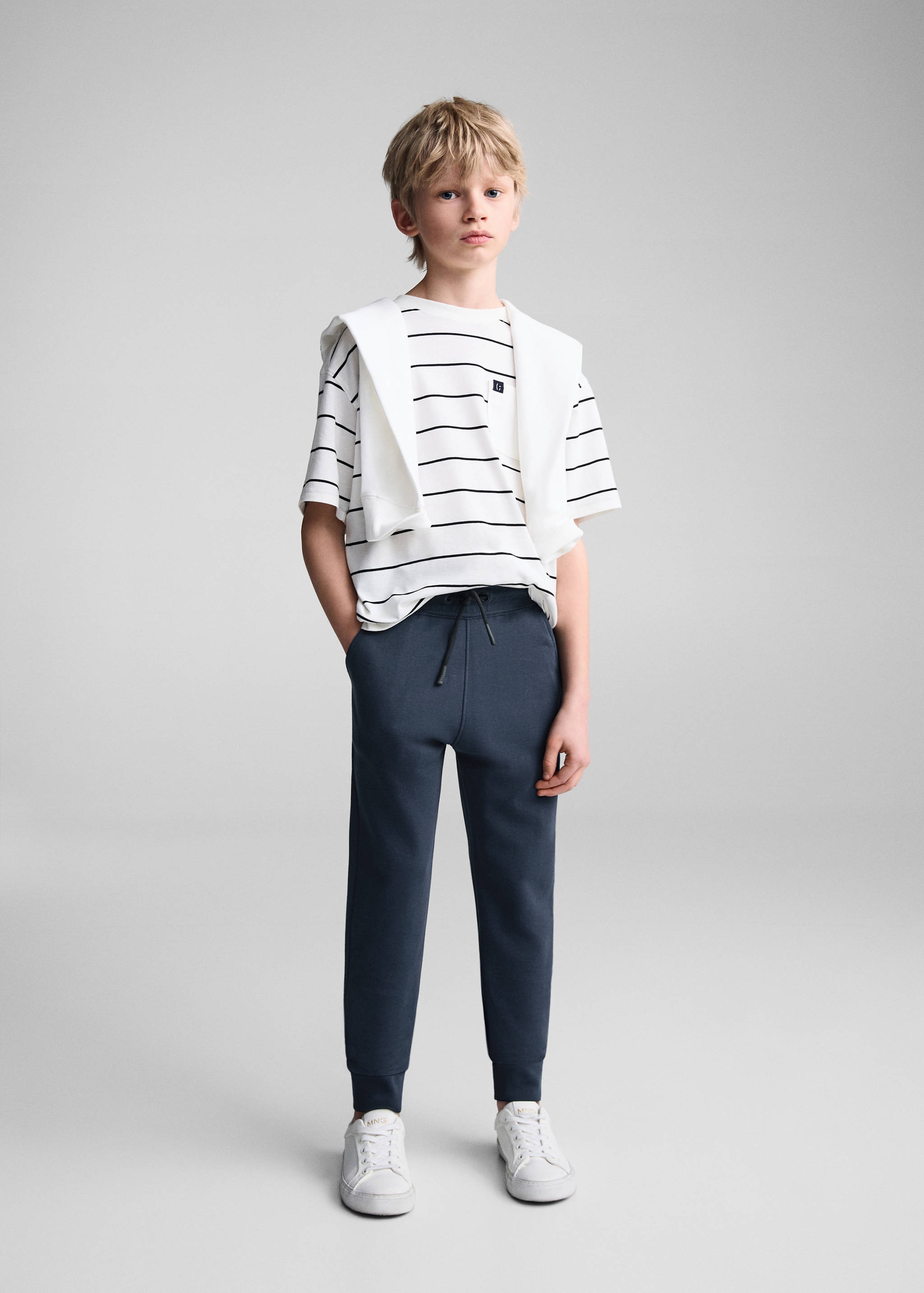 Pantalon jogging tissu éponge - Plan général