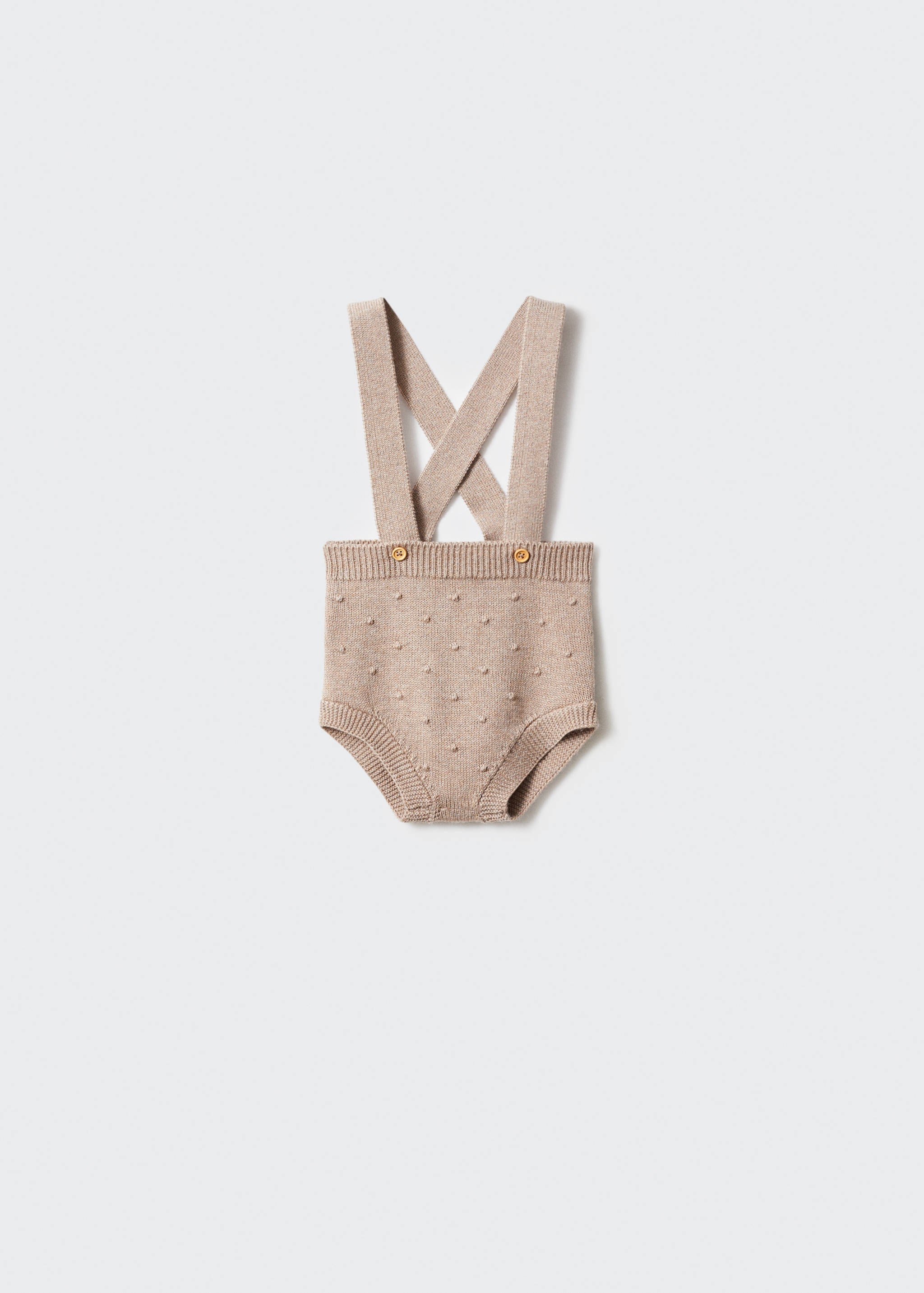 Cotton-knit romper - Article without model