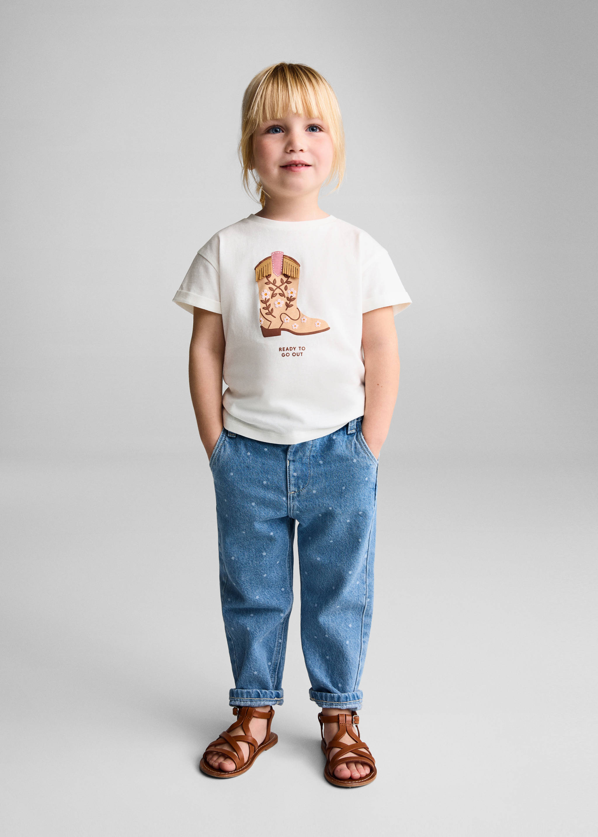 Camiseta estampado relieve - Plano general